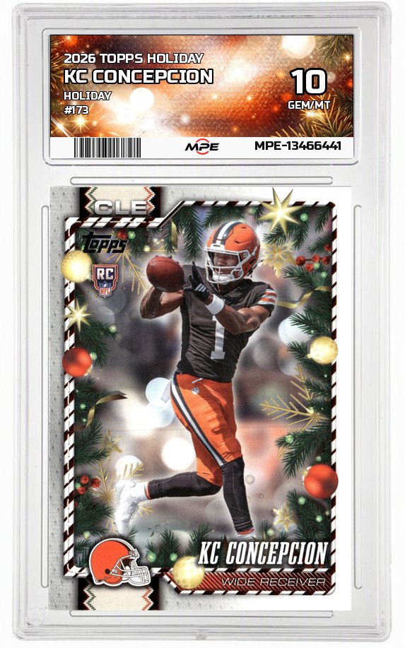2026 TOPPS HOLIDAY HOLIDAY #173 KC CONCEPCION MPE 10 GEM/MT — graded card auctioned from the MPE vault