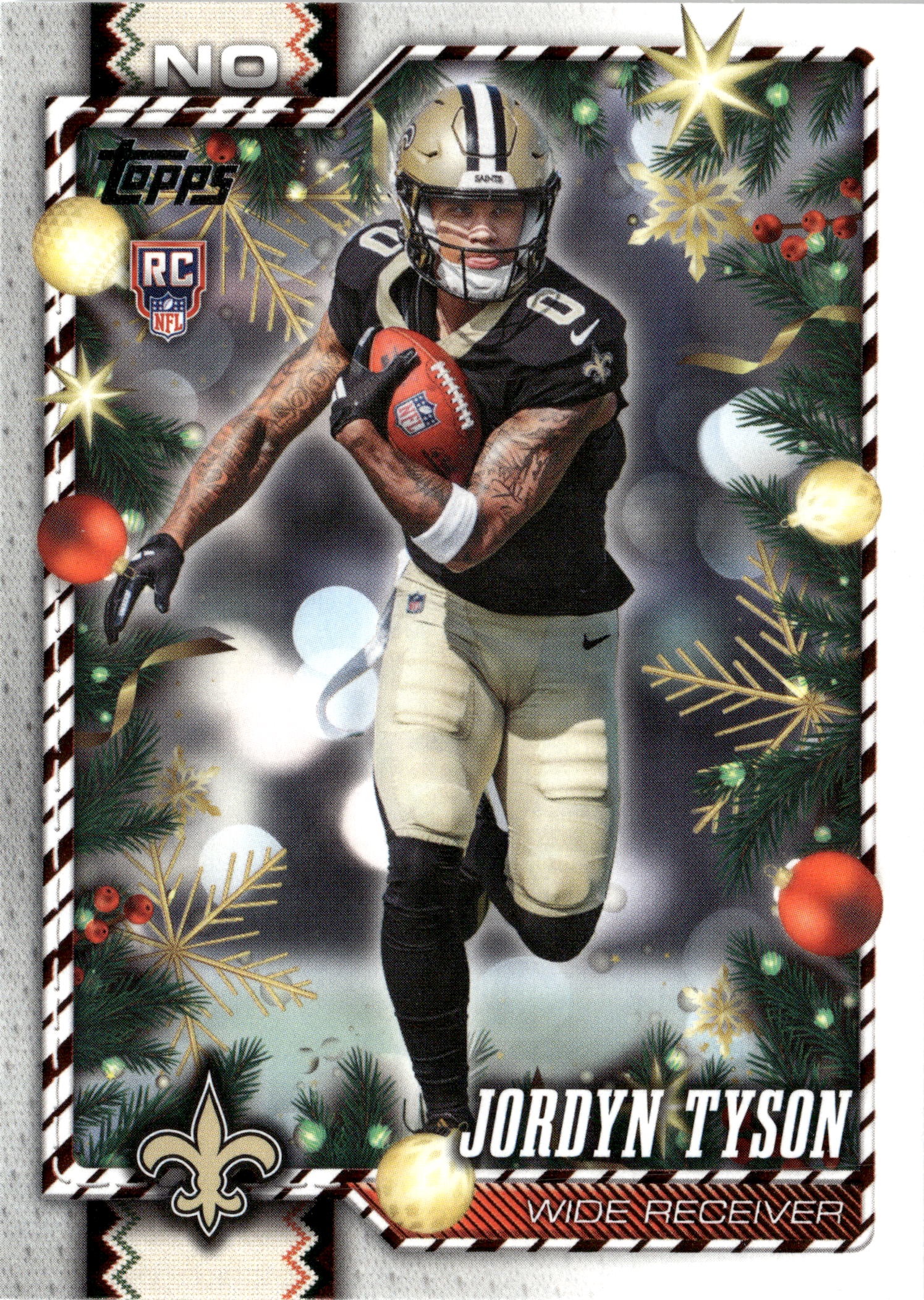 2026 Topps Holiday Jordyn Tyson graded slab