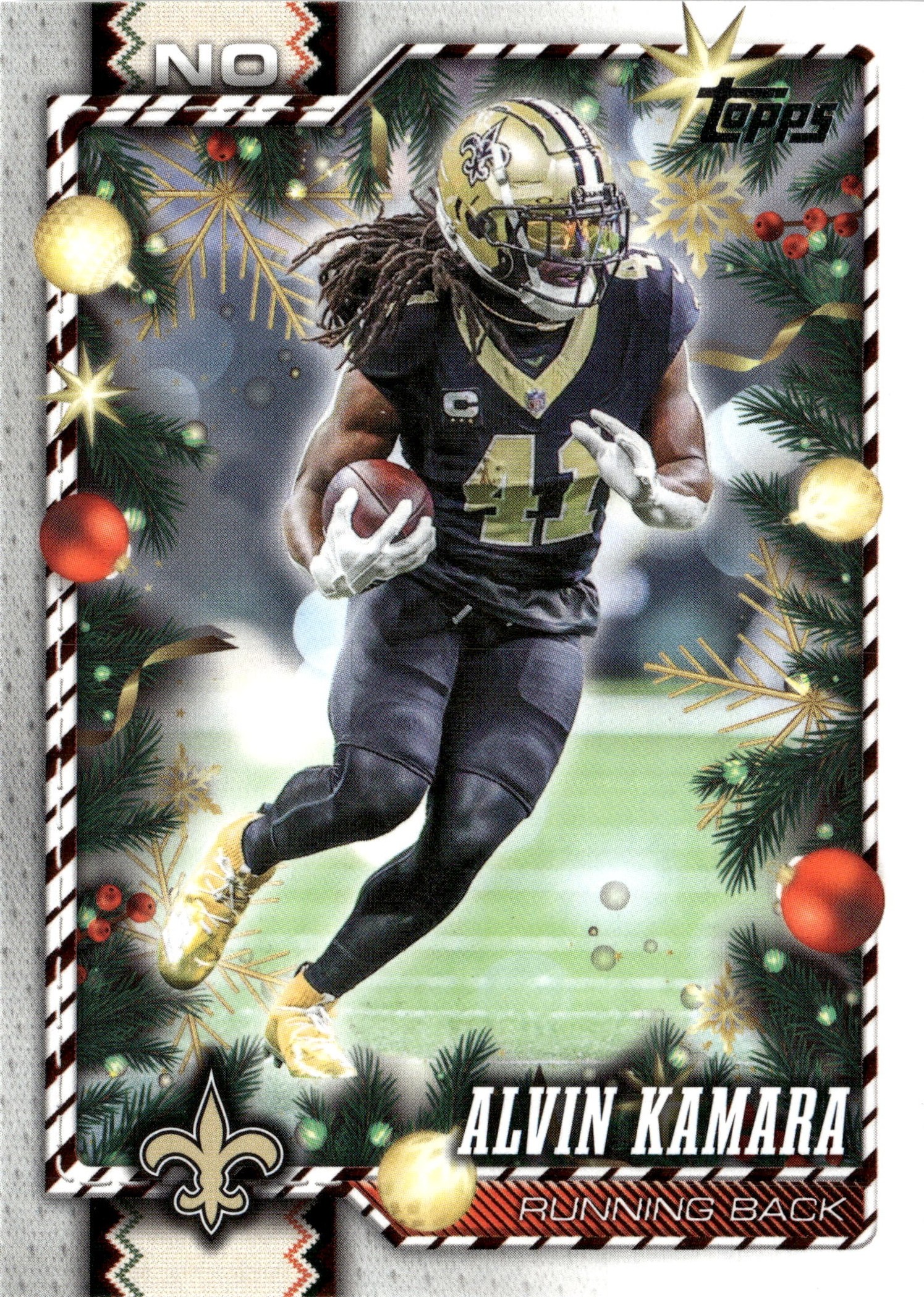 2026 Topps Holiday Alvin Kamara graded slab