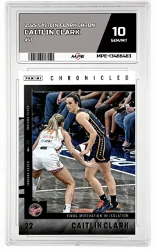 2025 CAITLIN CLARK CHRON #47 CAITLIN CLARK MPE 10 GEM/MT — graded card up for auction