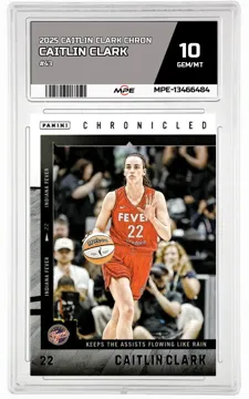2025 CAITLIN CLARK CHRON #43 CAITLIN CLARK MPE 10 GEM/MT — graded card up for auction