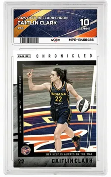 2025 CAITLIN CLARK CHRON #46 CAITLIN CLARK MPE 10 GEM/MT — graded card up for auction