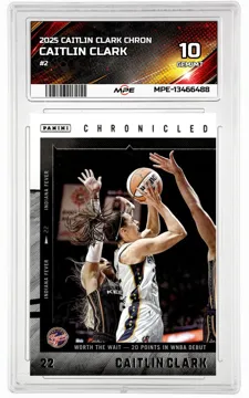 2025 CAITLIN CLARK CHRON #2 CAITLIN CLARK MPE 10 GEM/MT — graded card up for auction