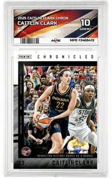2025 CAITLIN CLARK CHRON #8 CAITLIN CLARK MPE 10 GEM/MT — graded card up for auction