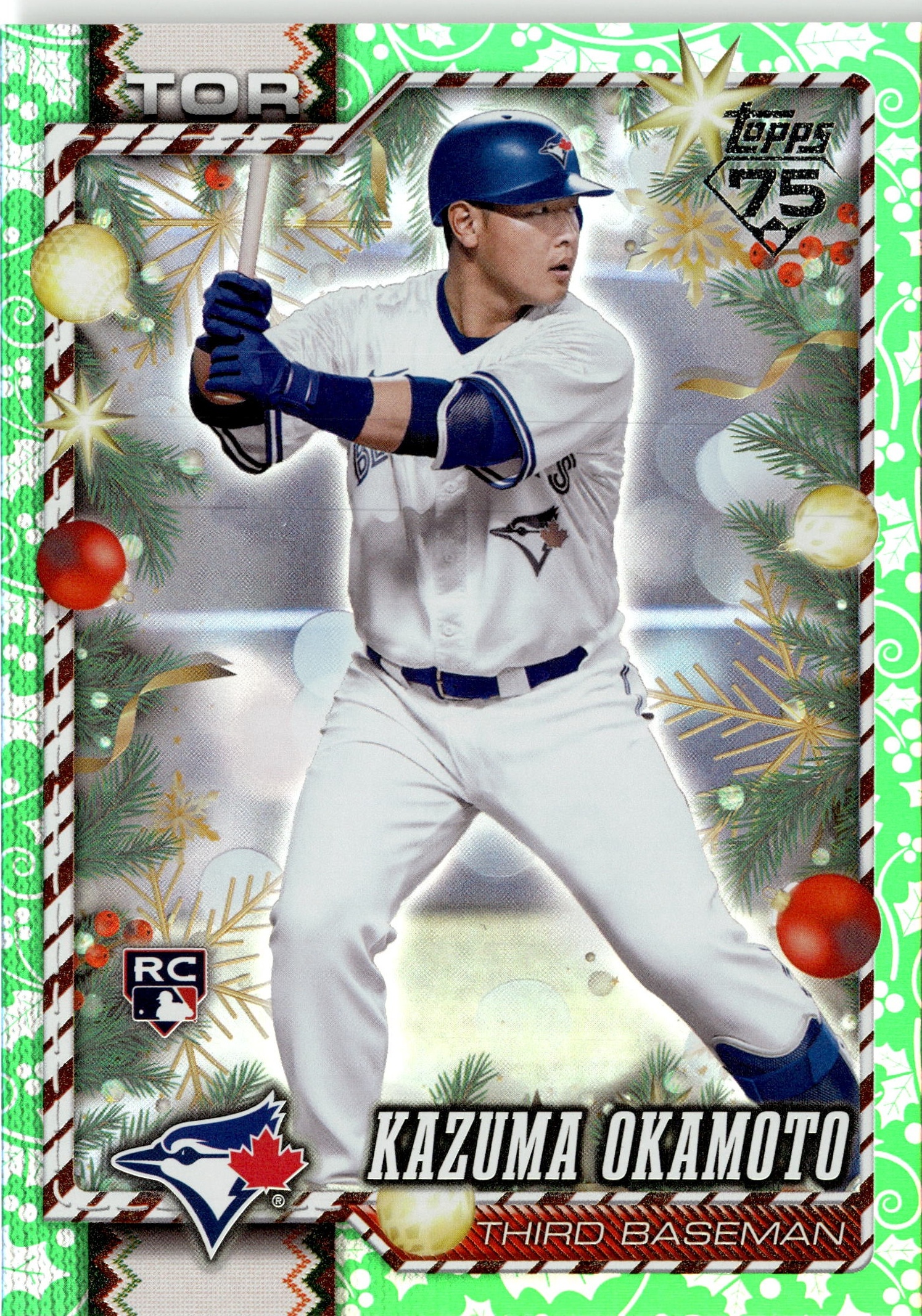 2026 Topps Holiday Kazuma Okamoto graded slab