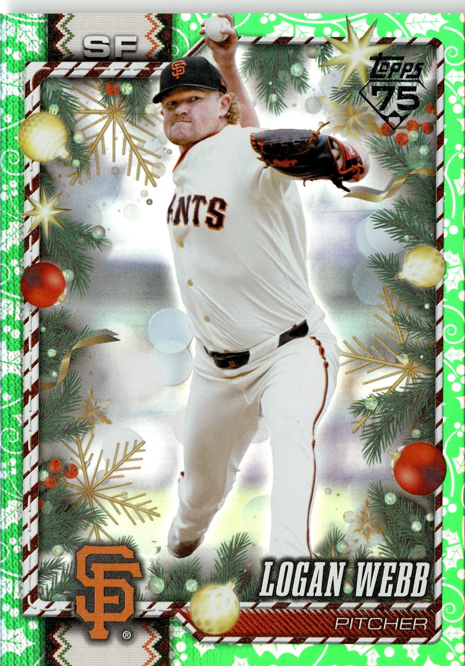 2026 Topps Holiday Logan Webb graded slab