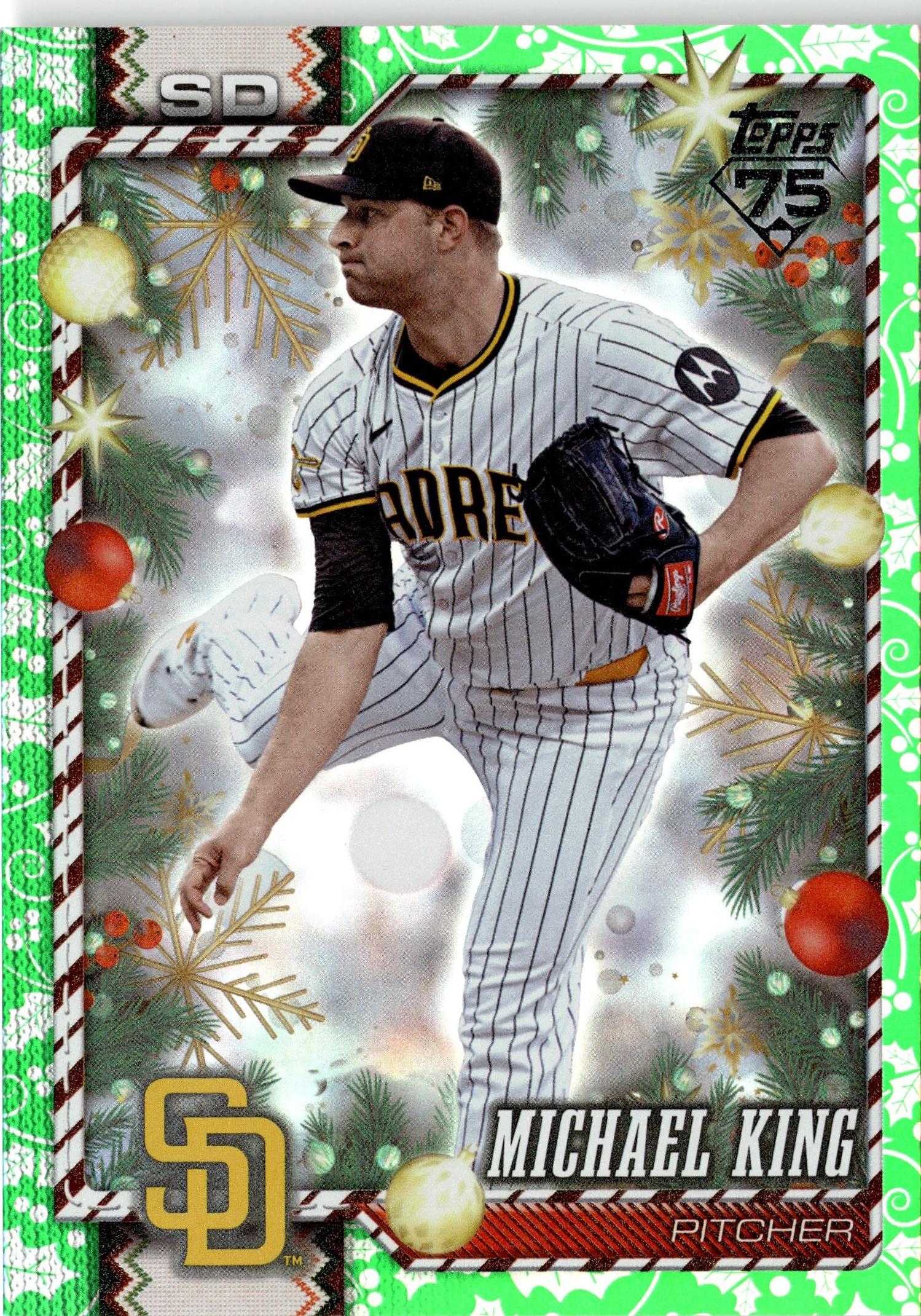 2026 Topps Holiday Michael King graded slab