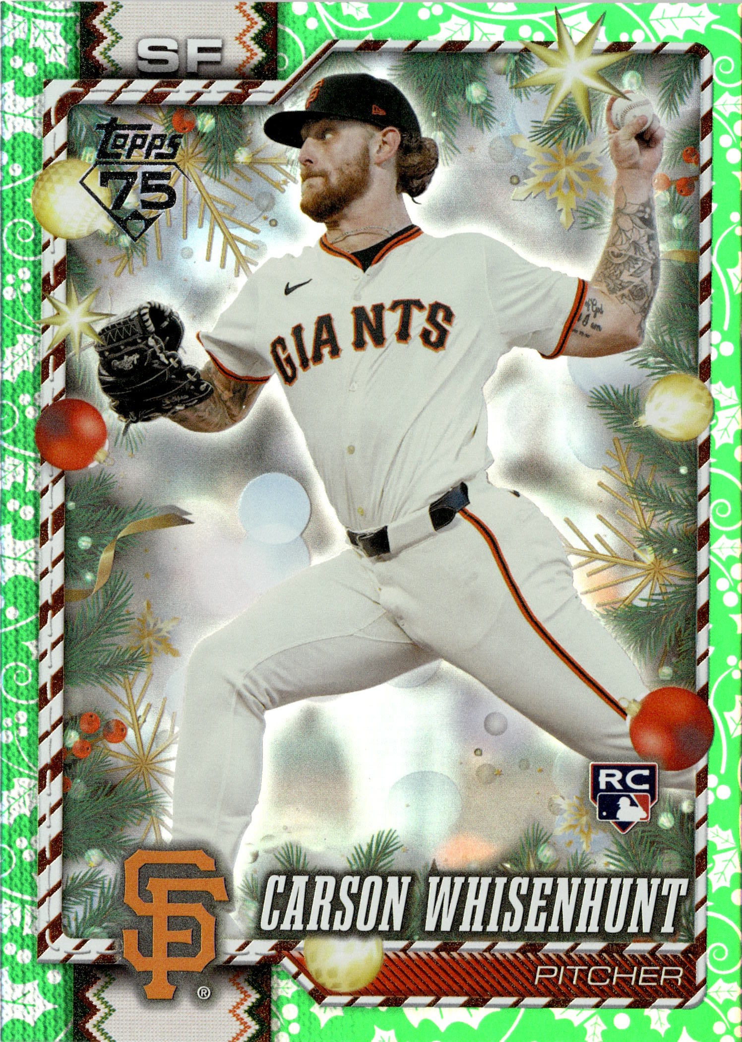 2026 Topps Holiday Carson Whisenhunt graded slab