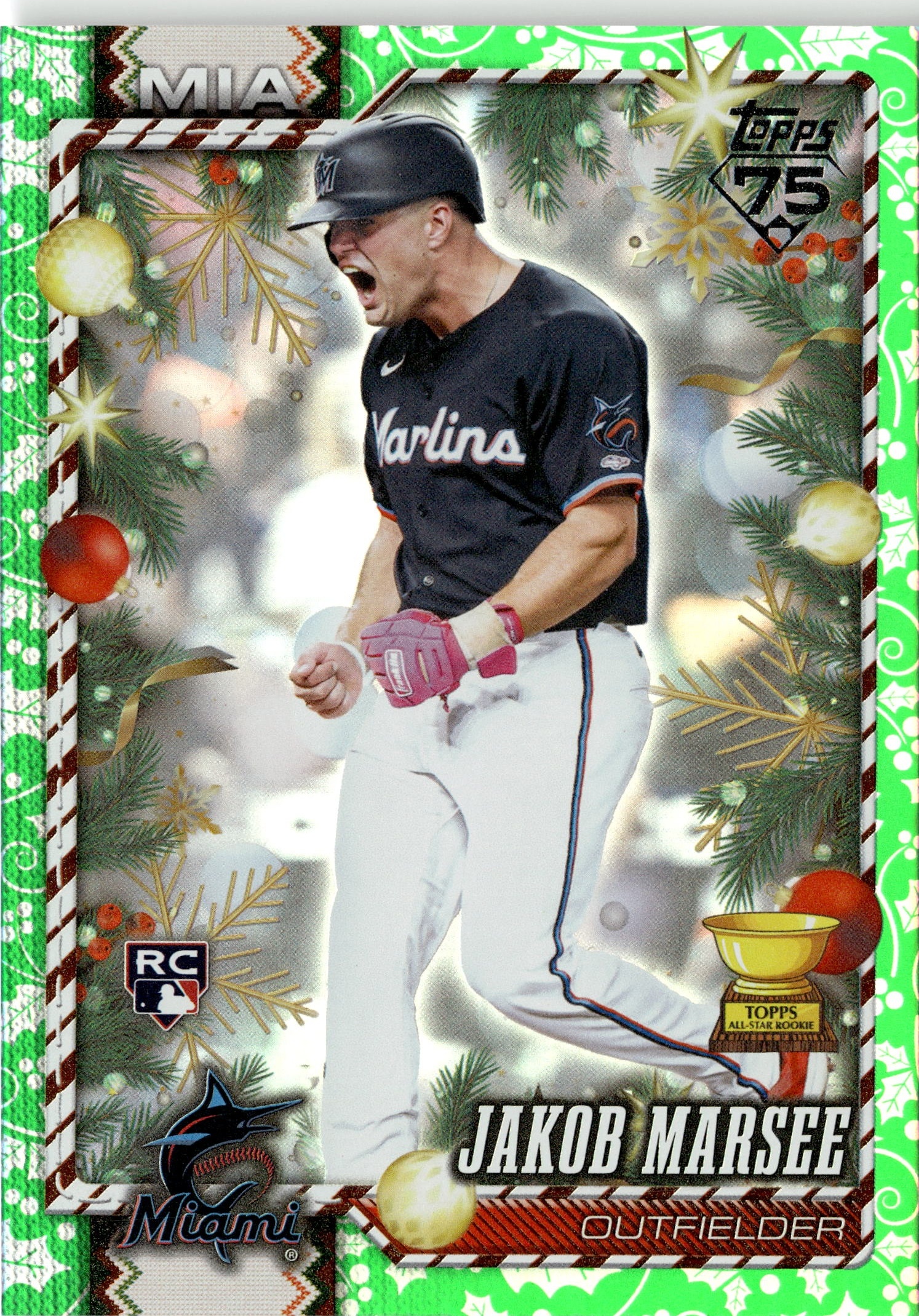 2026 Topps Holiday Jakob Marsee graded slab