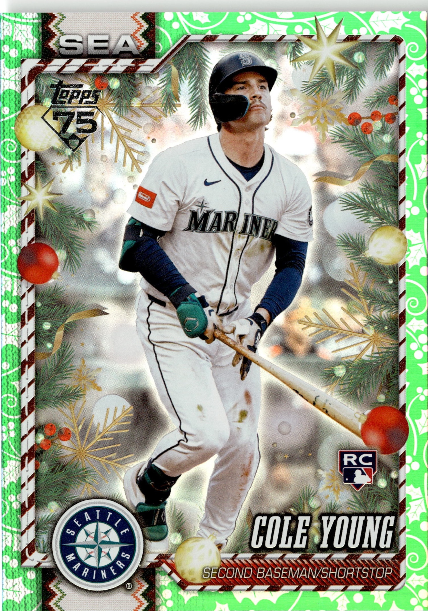 2026 Topps Holiday Cole Young graded slab