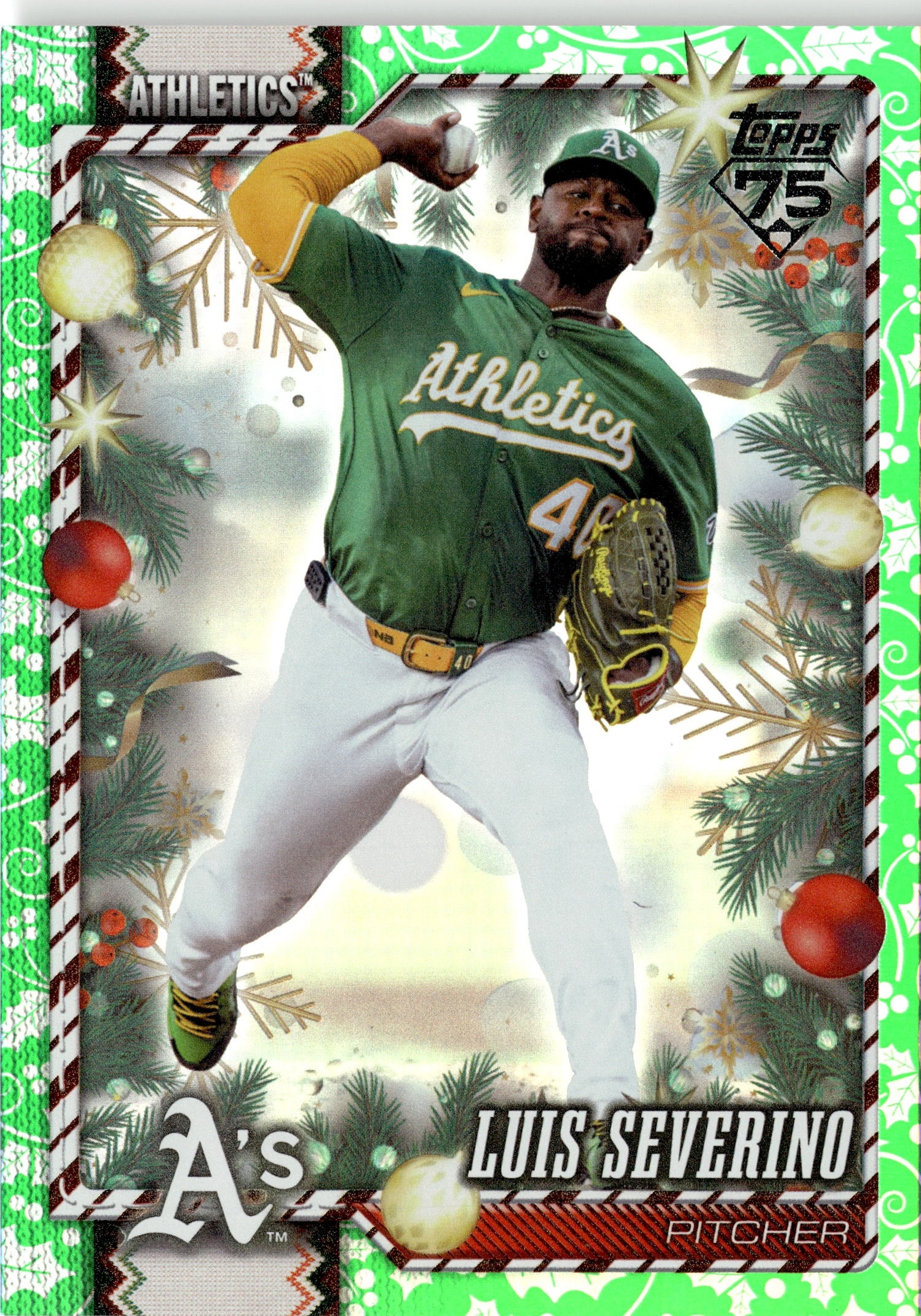 2026 Topps Holiday Luis Severino graded slab