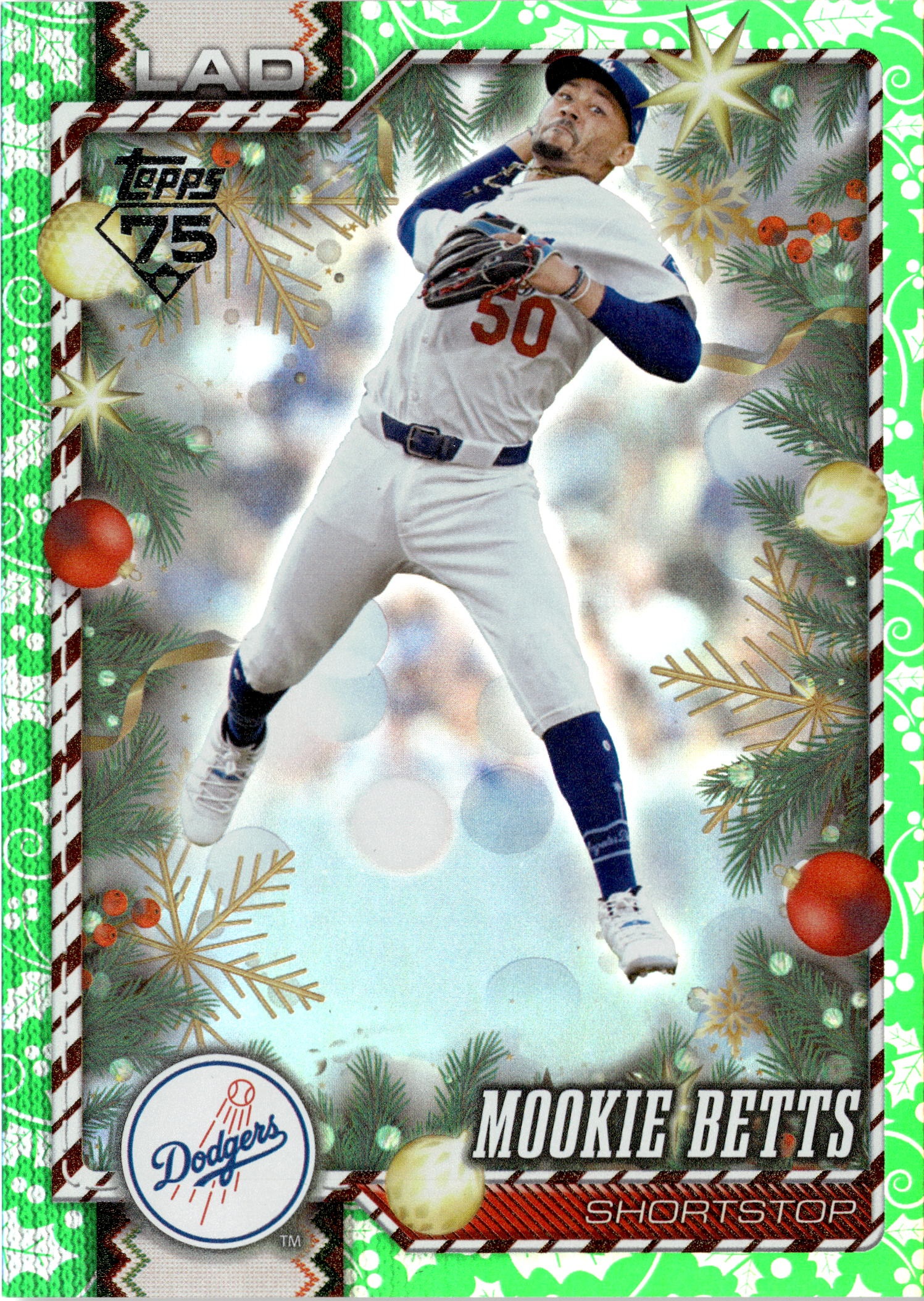 2026 Topps Holiday Mookie Betts graded slab