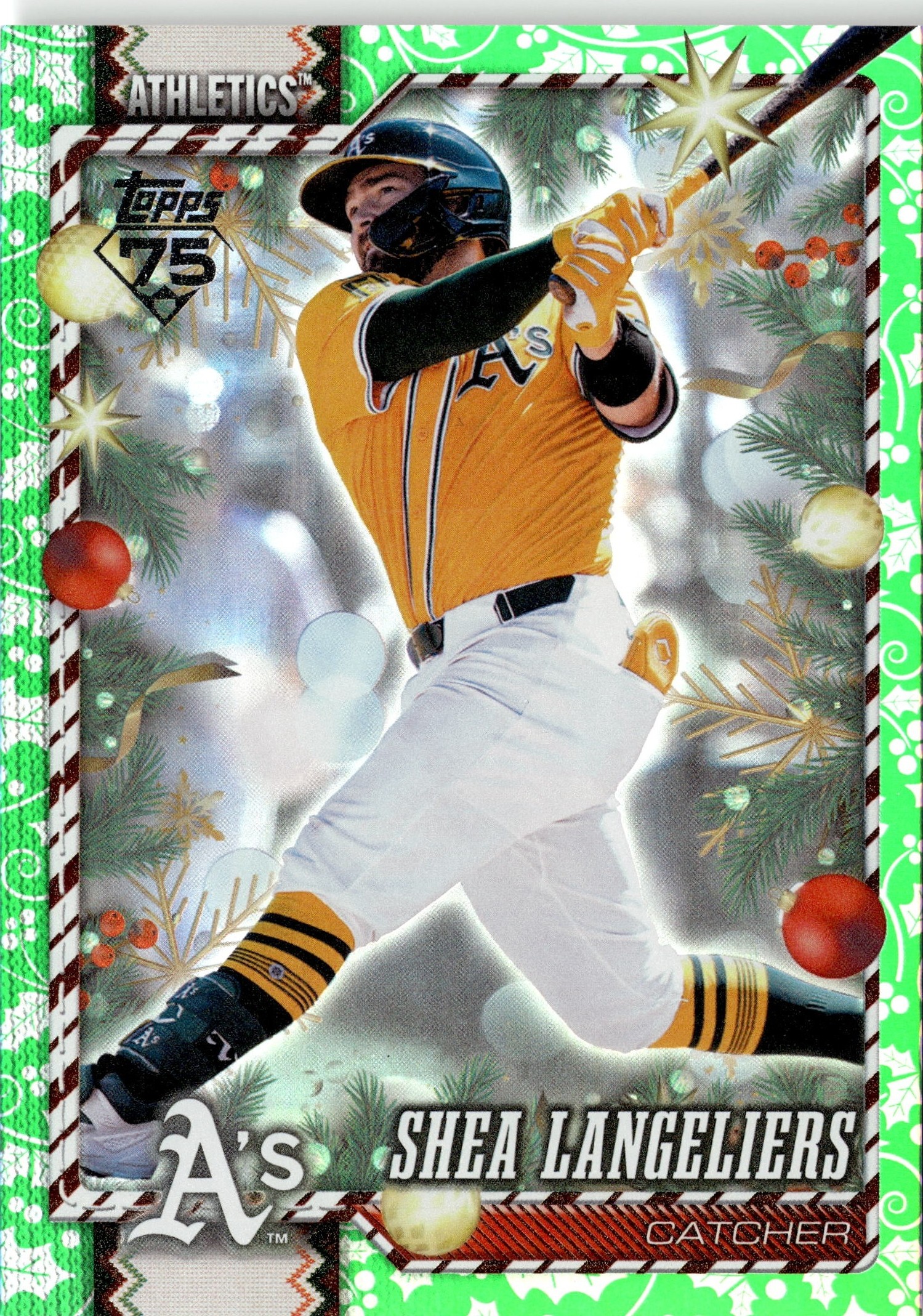 2026 Topps Holiday Shea Langeliers graded slab