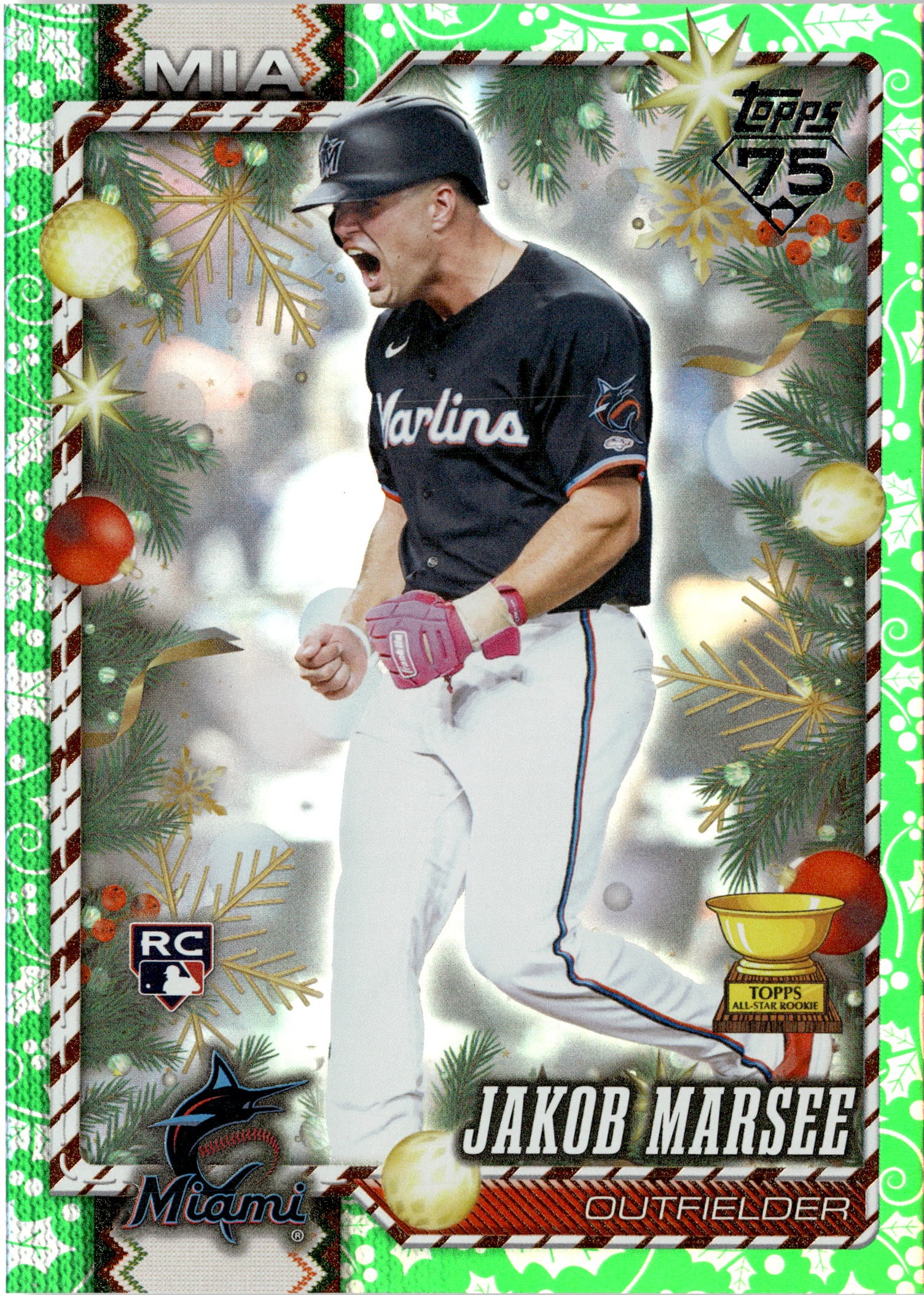 2026 Topps Holiday Jakob Marsee graded slab