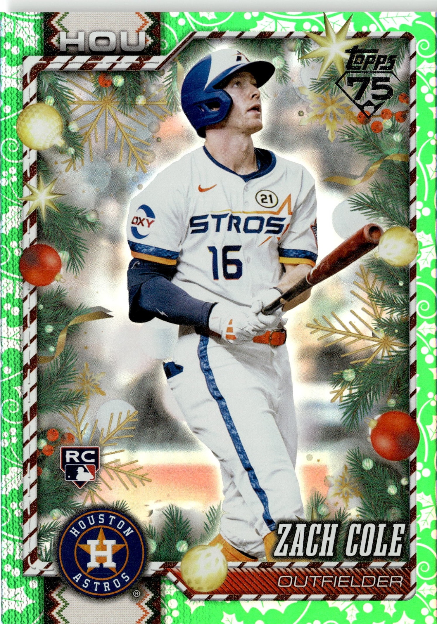 2026 Topps Holiday Zach Cole graded slab