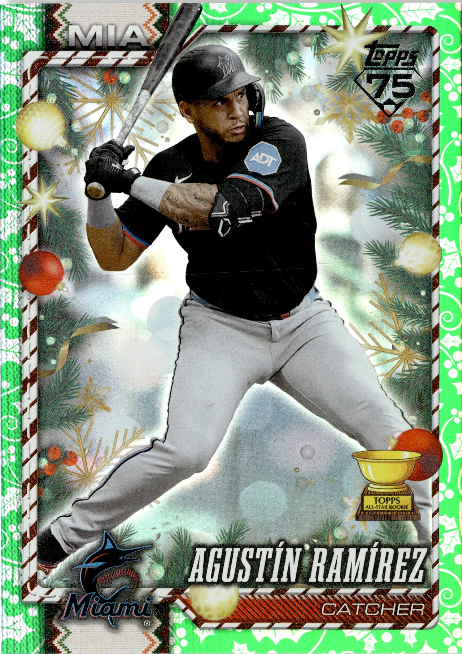 2026 Topps Holiday Agustín Ramírez graded slab