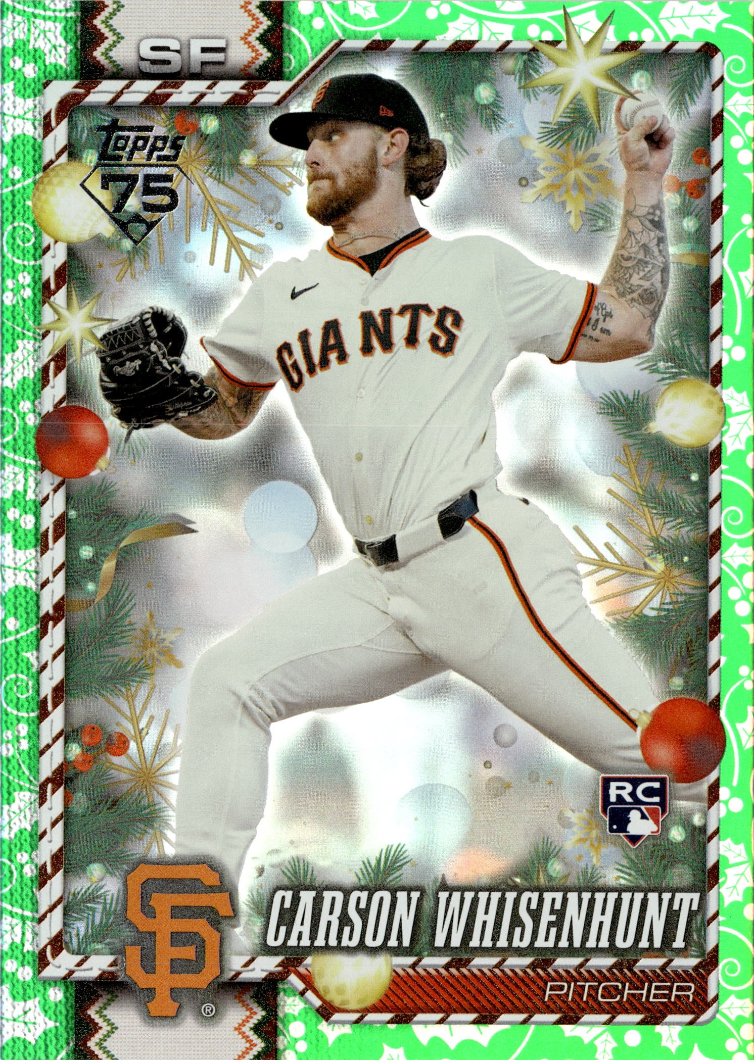 2026 Topps Holiday Carson Whisenhunt graded slab