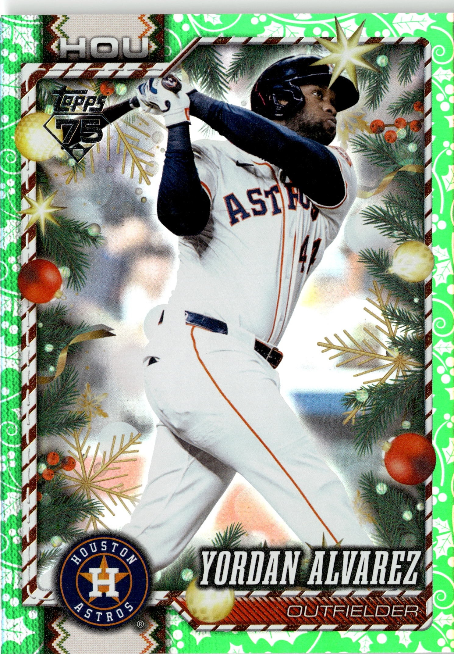 2026 Topps Holiday Yordan Alvarez graded slab