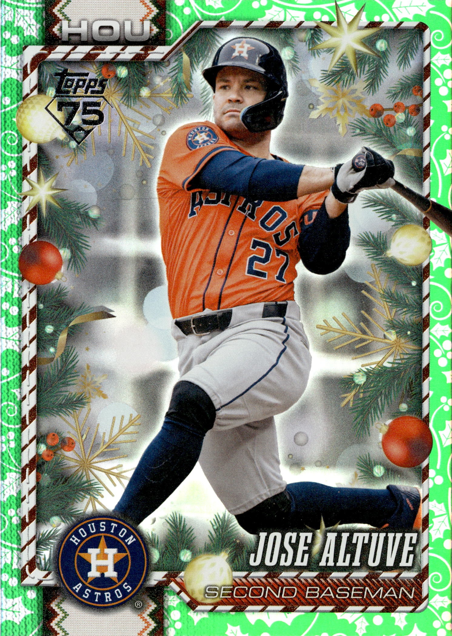2026 Topps Holiday Jose Altuve graded slab