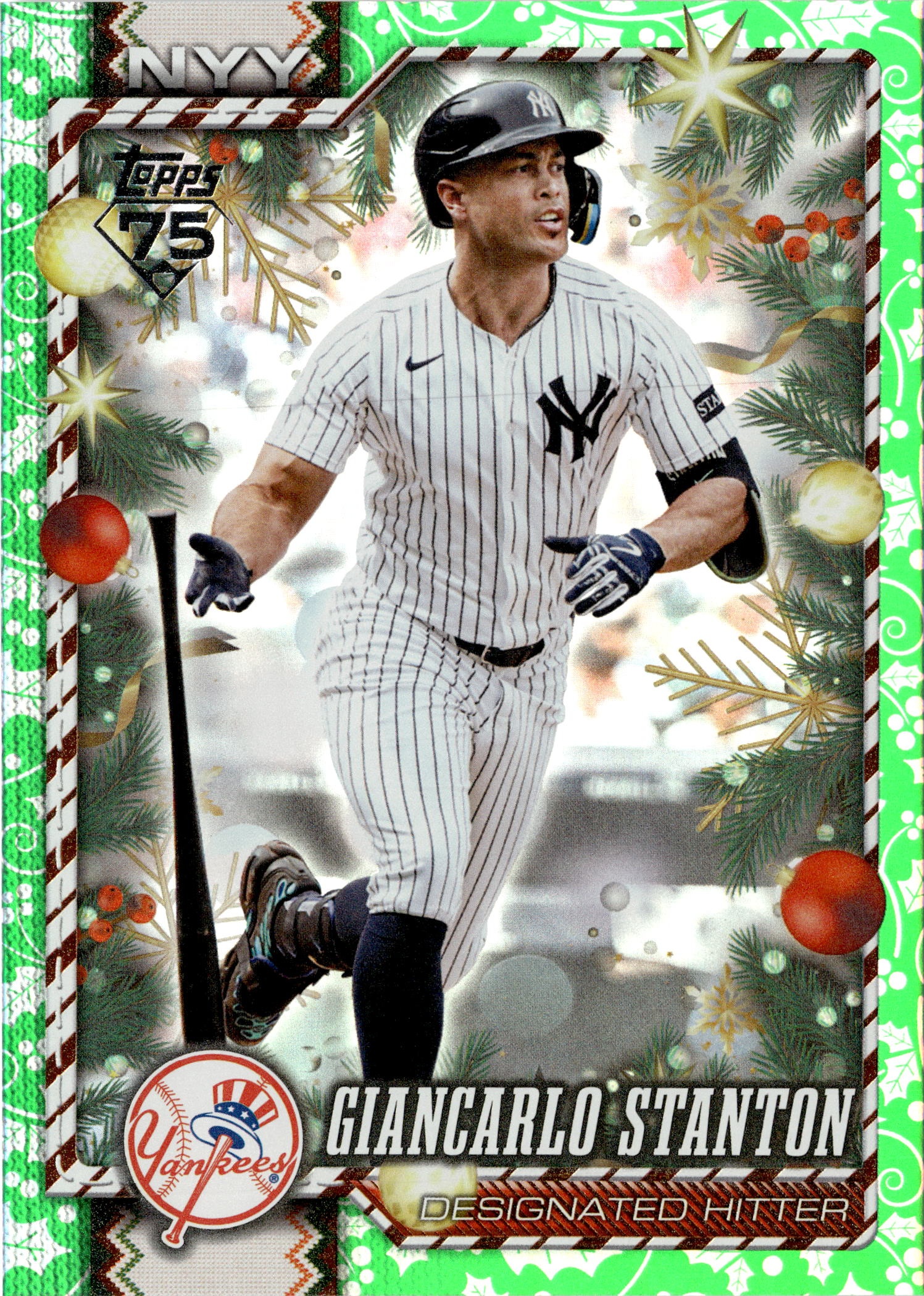 2026 Topps Holiday Giancarlo Stanton graded slab