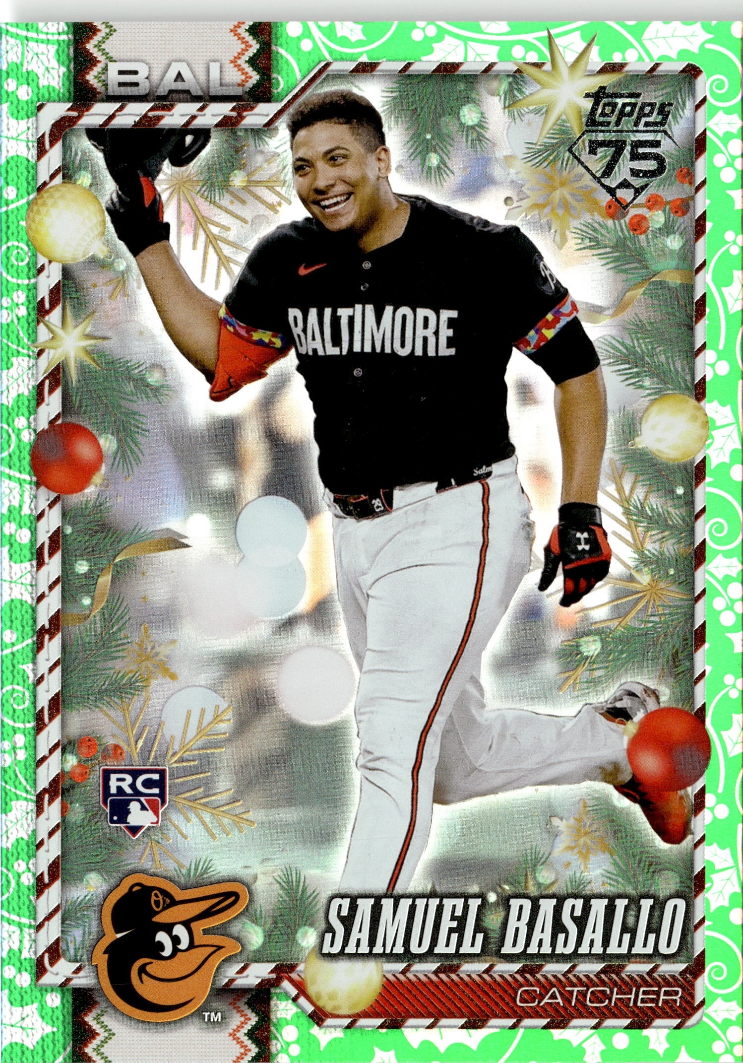 2026 Topps Holiday Samuel Basallo graded slab