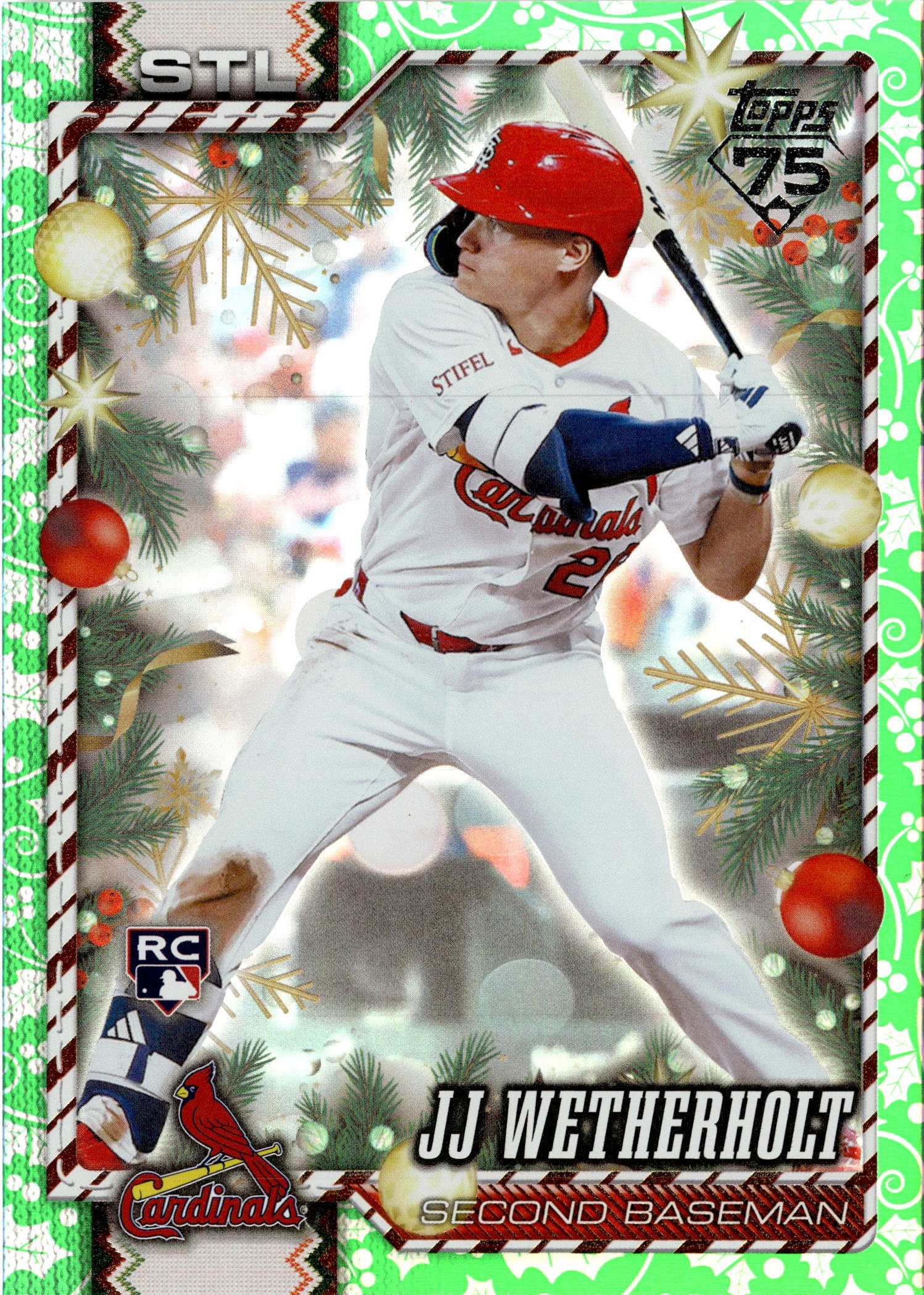 2026 Topps Holiday Jj Wetherholt graded slab