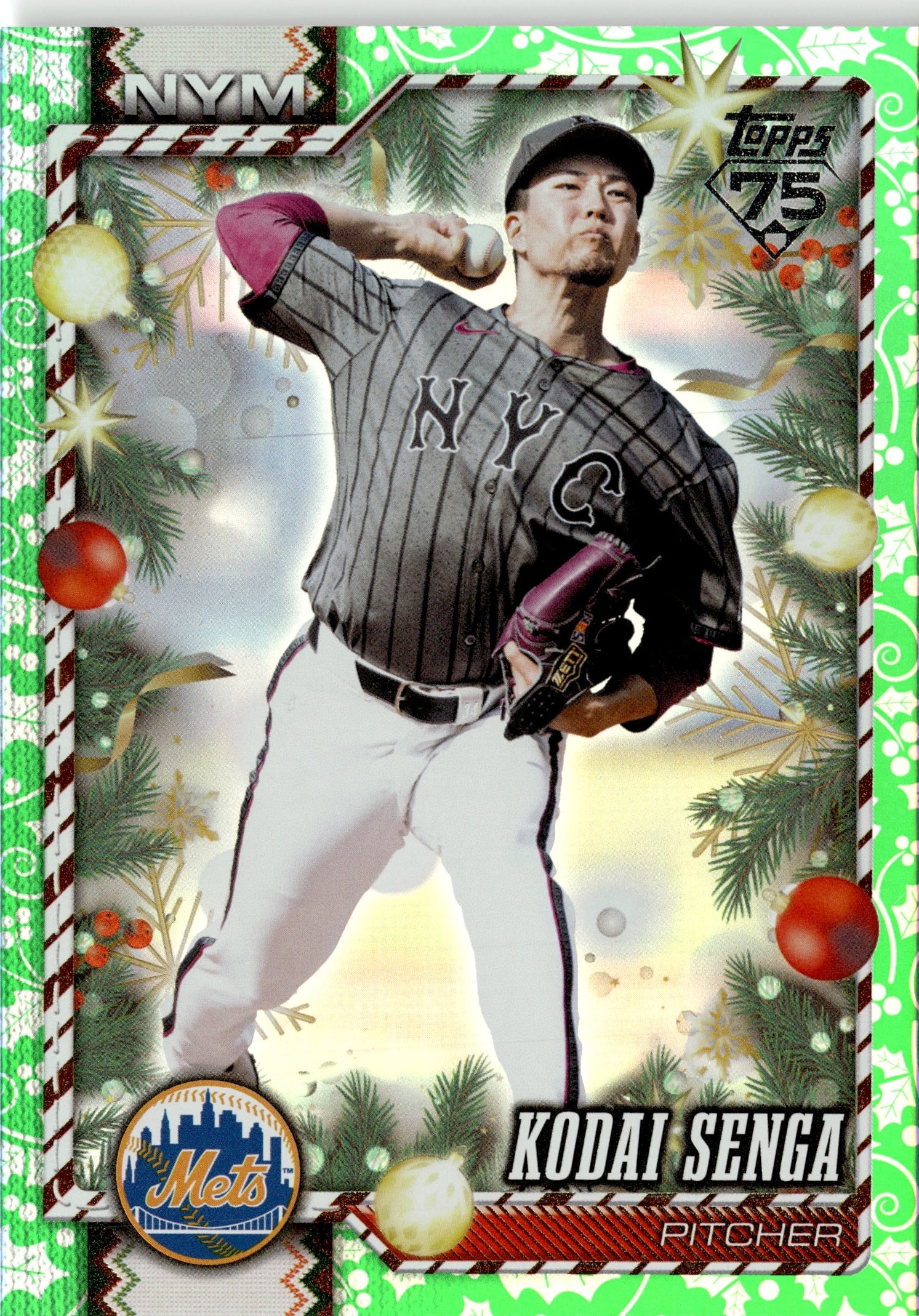 2026 Topps Holiday Kodai Senga graded slab