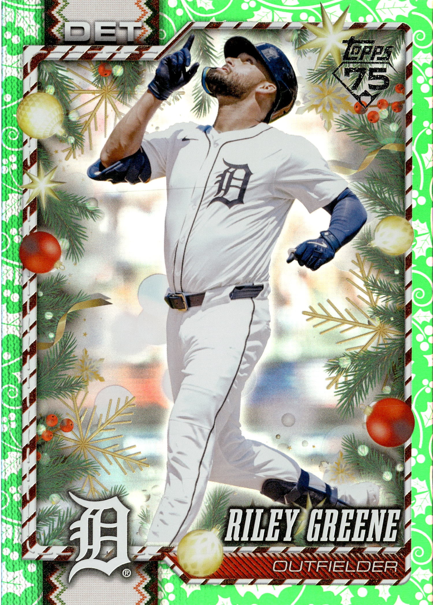 2026 Topps Holiday Riley Greene graded slab
