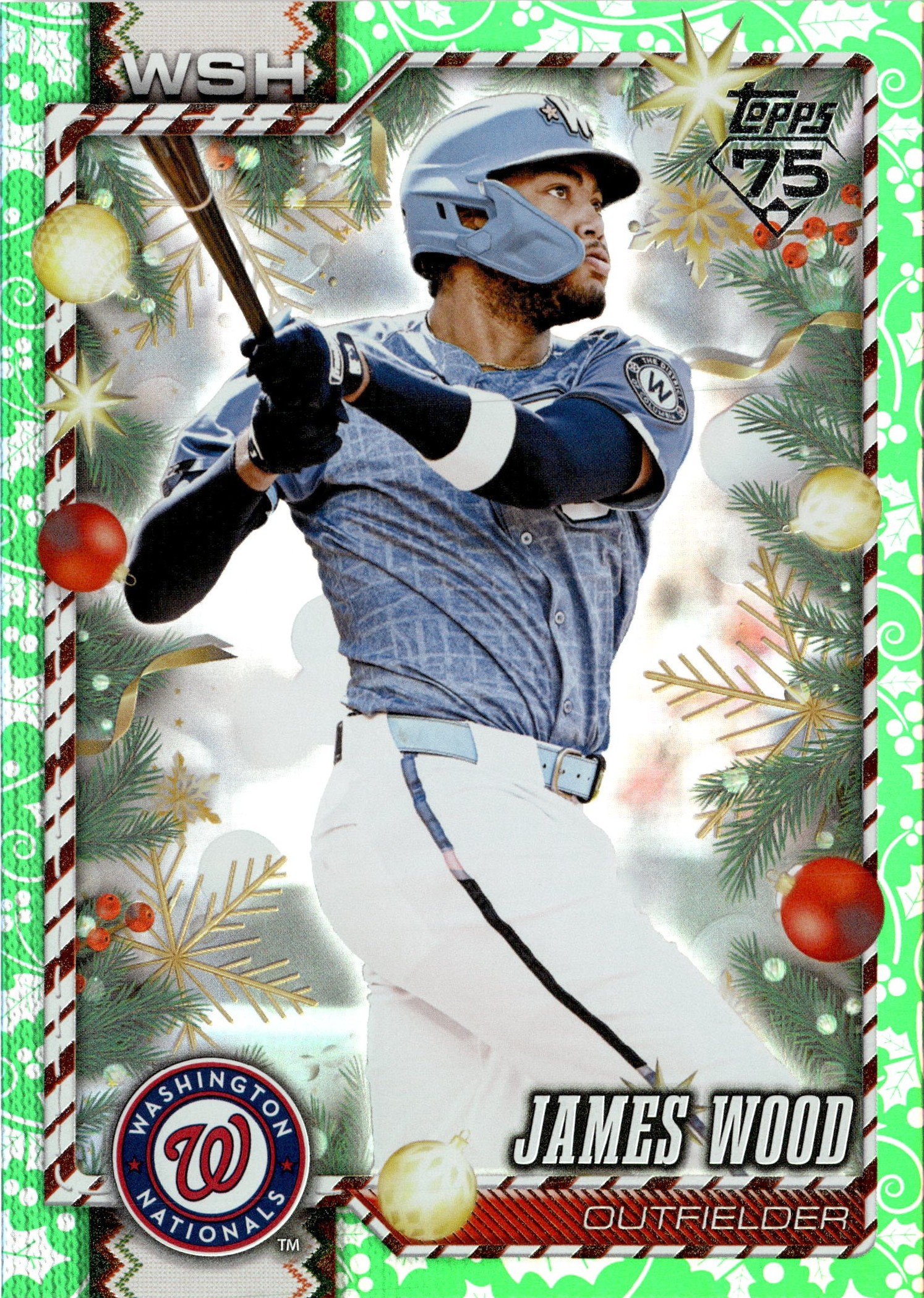 2026 Topps Holiday James Wood graded slab
