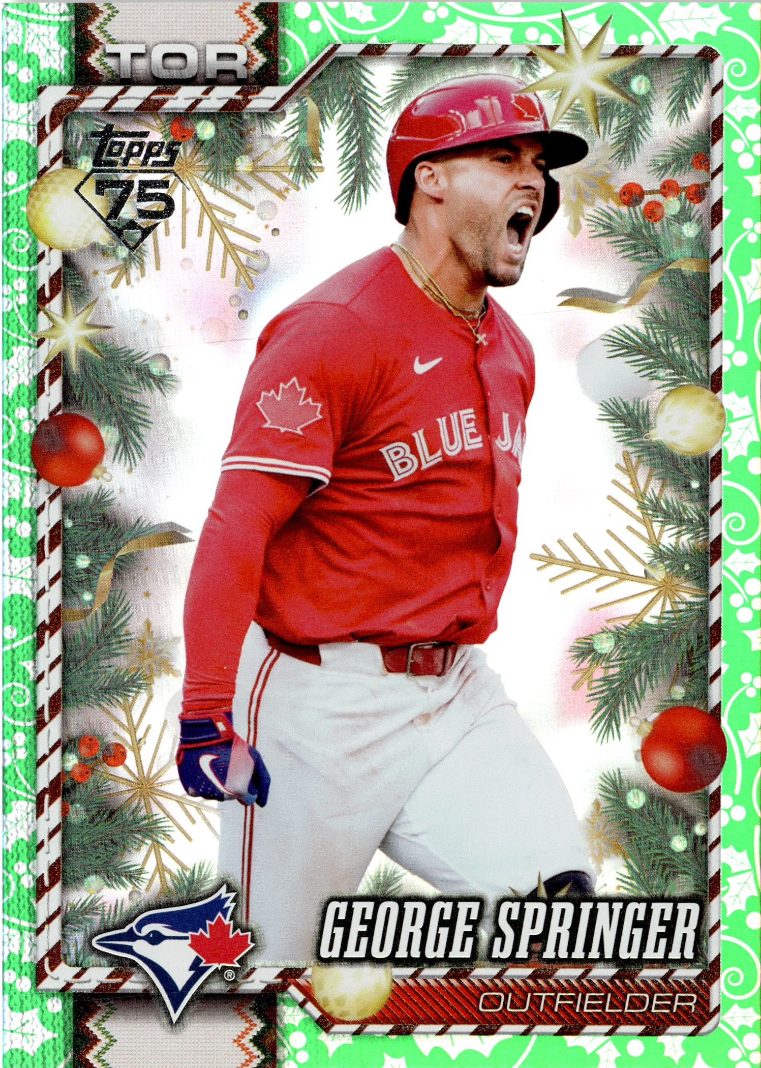 2026 Topps Holiday George Springer graded slab