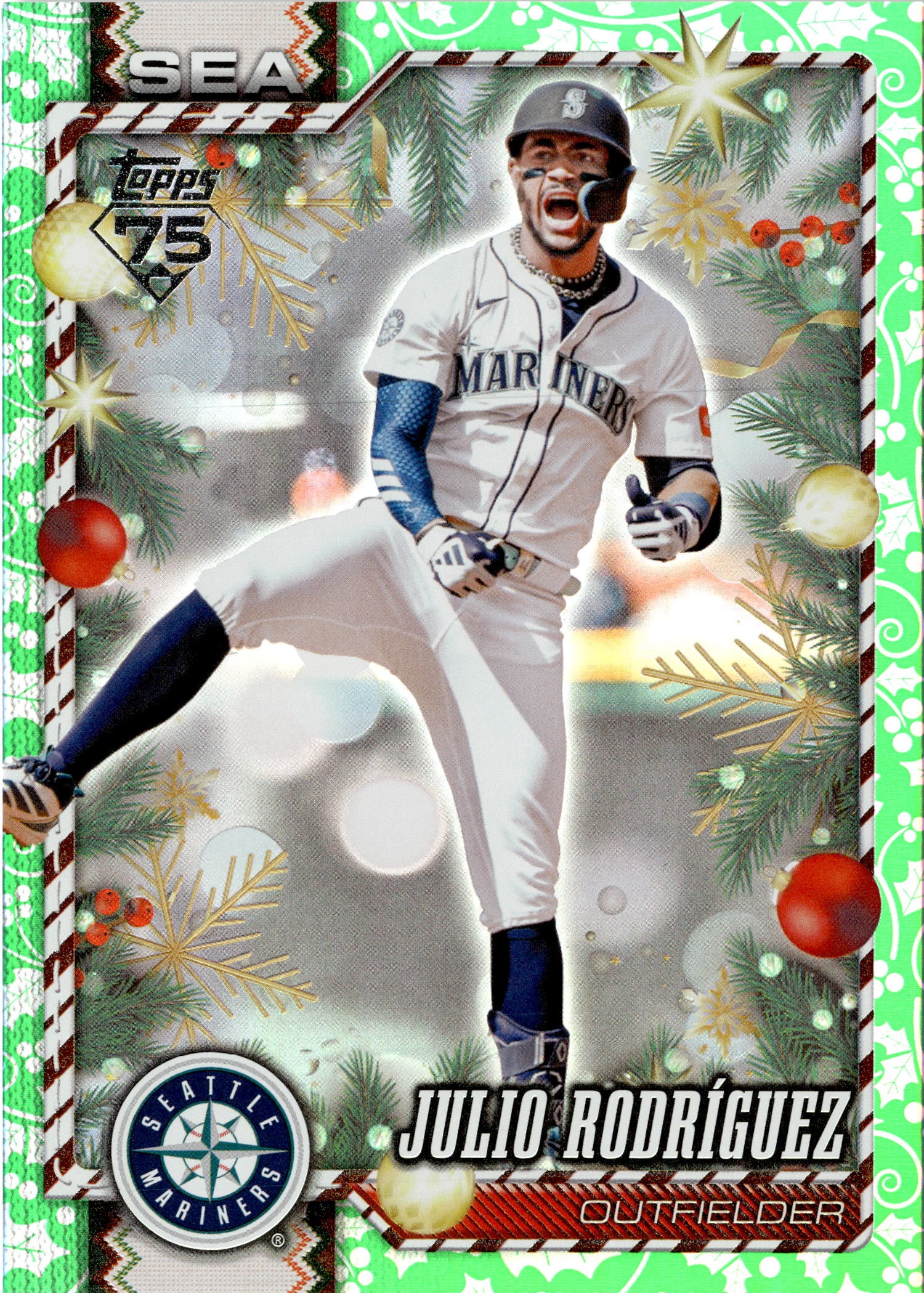 2026 Topps Holiday Julio Rodríguez graded slab