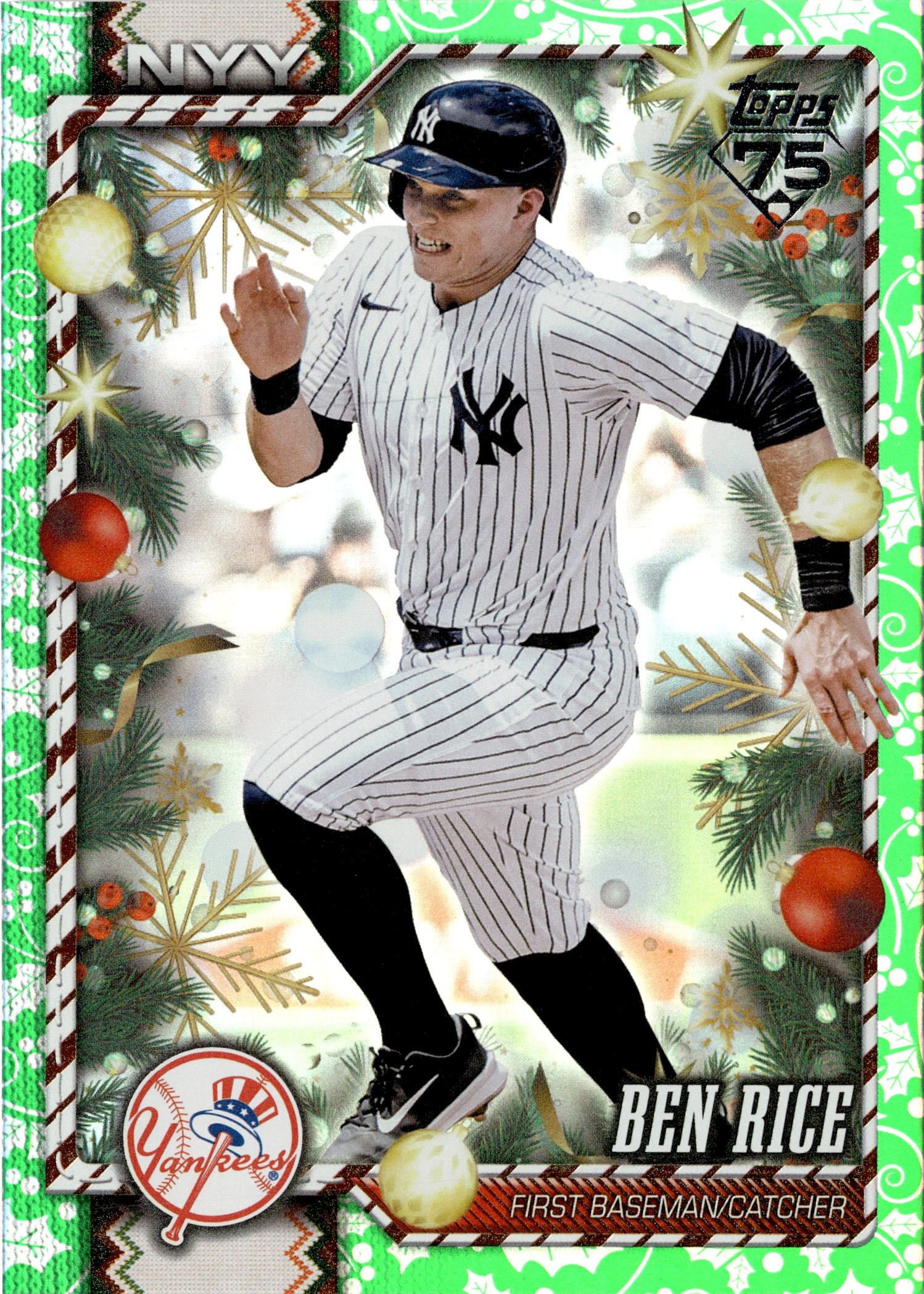 2026 Topps Holiday Ben Rice graded slab