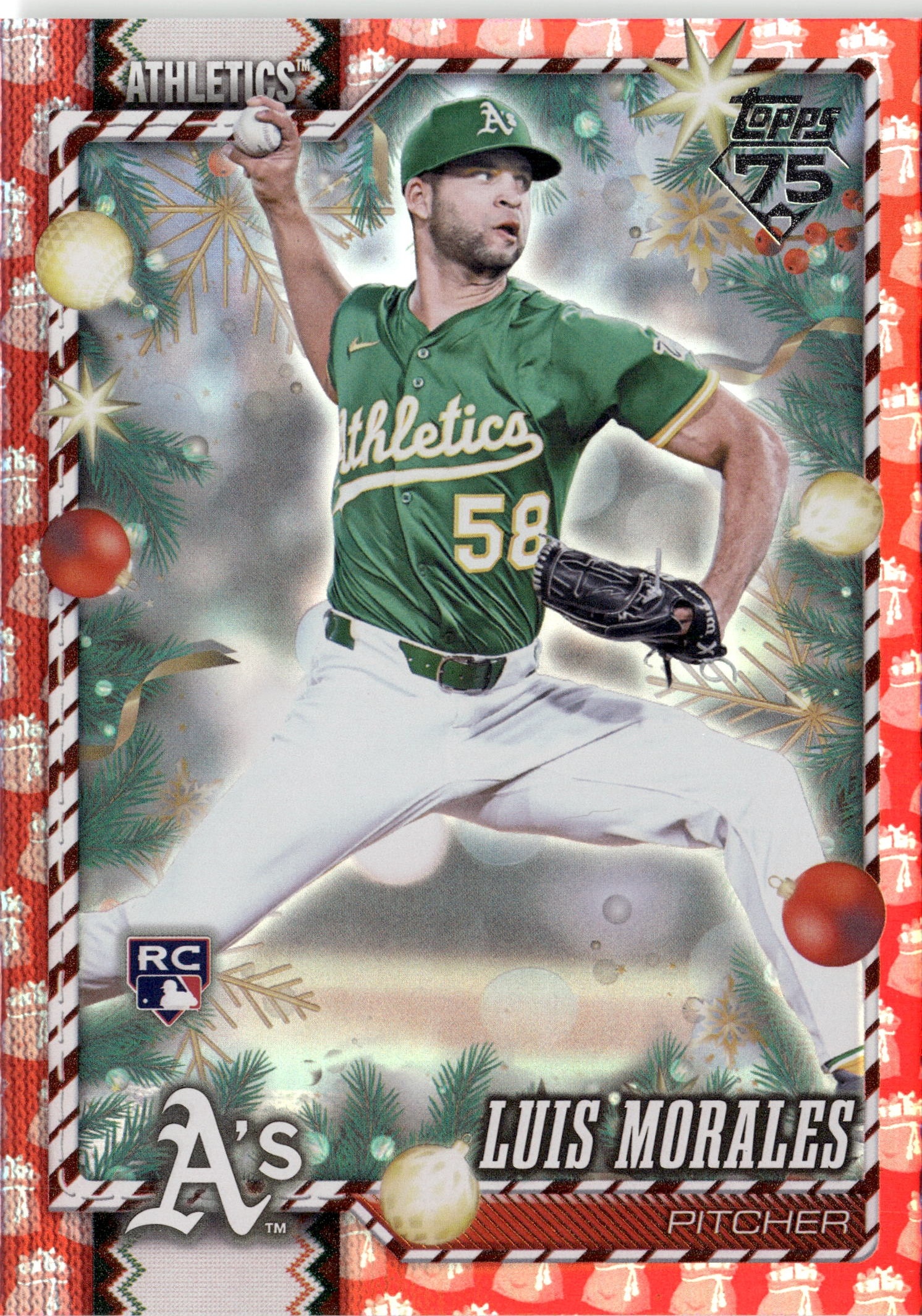 2026 Topps Holiday Luis Morales graded slab