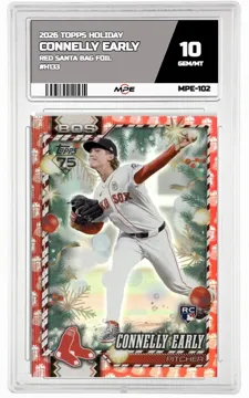 2026 TOPPS HOLIDAY RED SANTA BAG FOIL #H133 CONNELLY EARLY MPE 10 GEM/MT — graded card up for auction