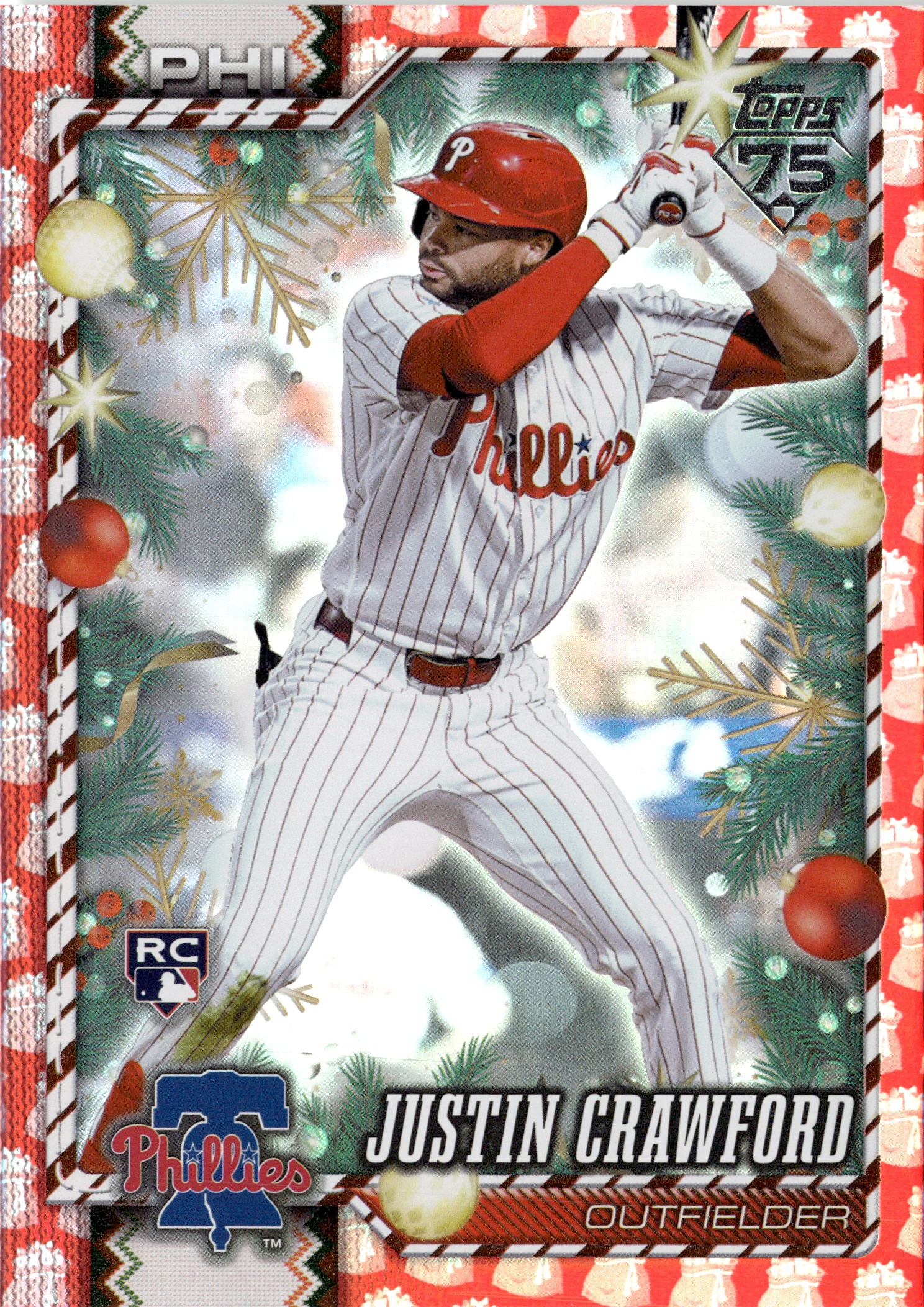 2026 Topps Holiday Justin Crawford graded slab