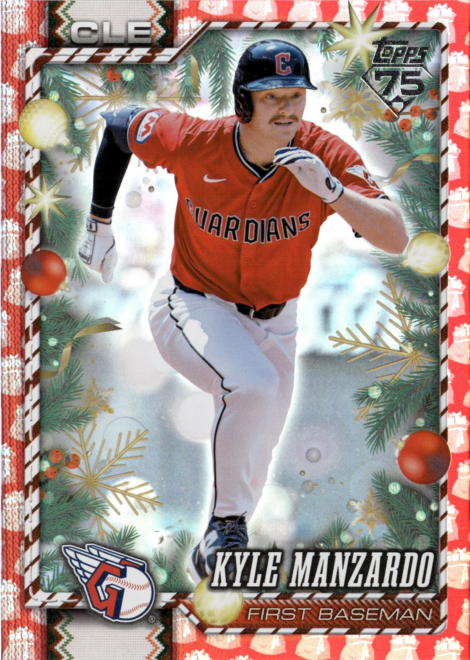 2026 Topps Holiday Kyle Manzardo graded slab
