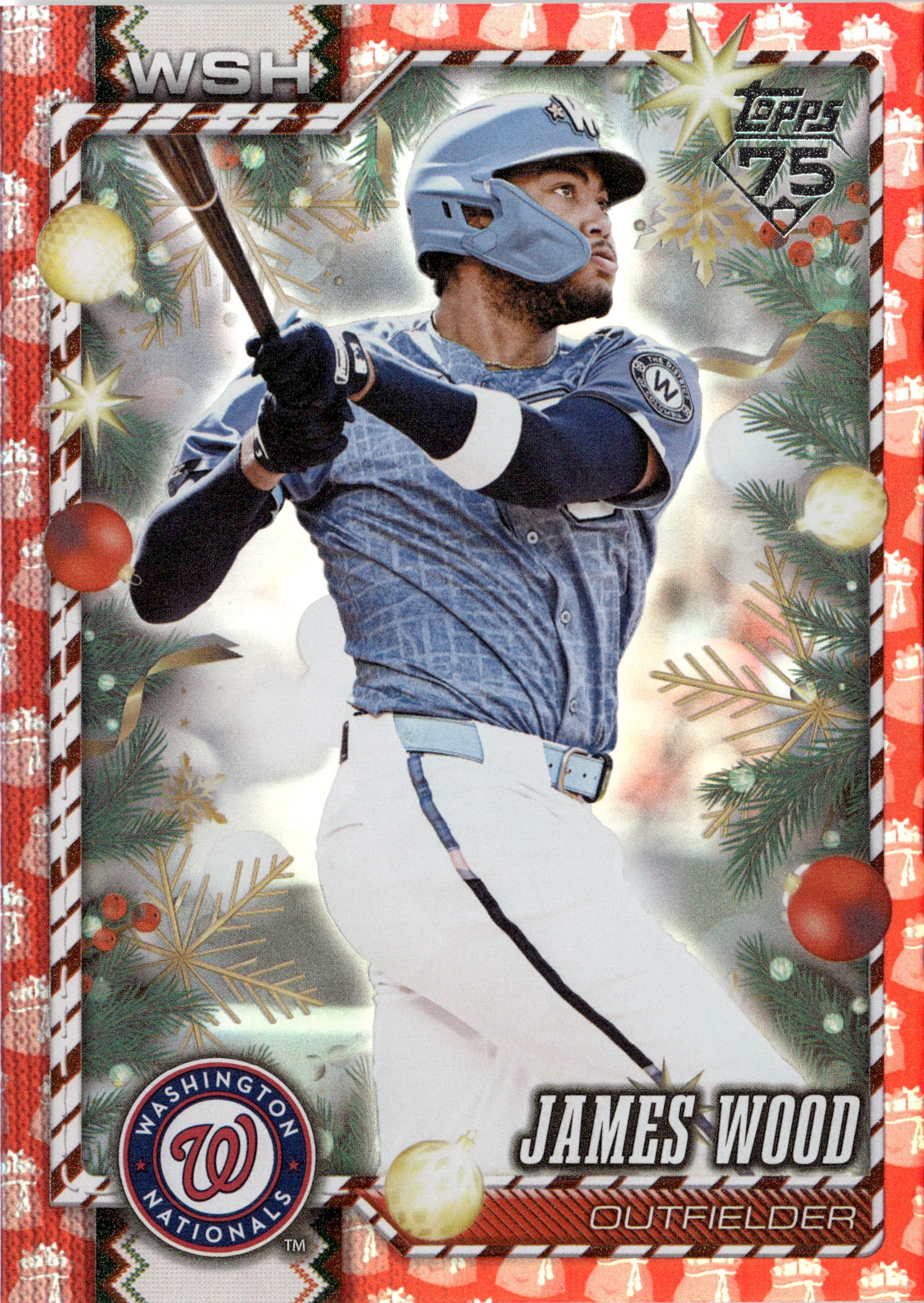 2026 Topps Holiday James Wood graded slab