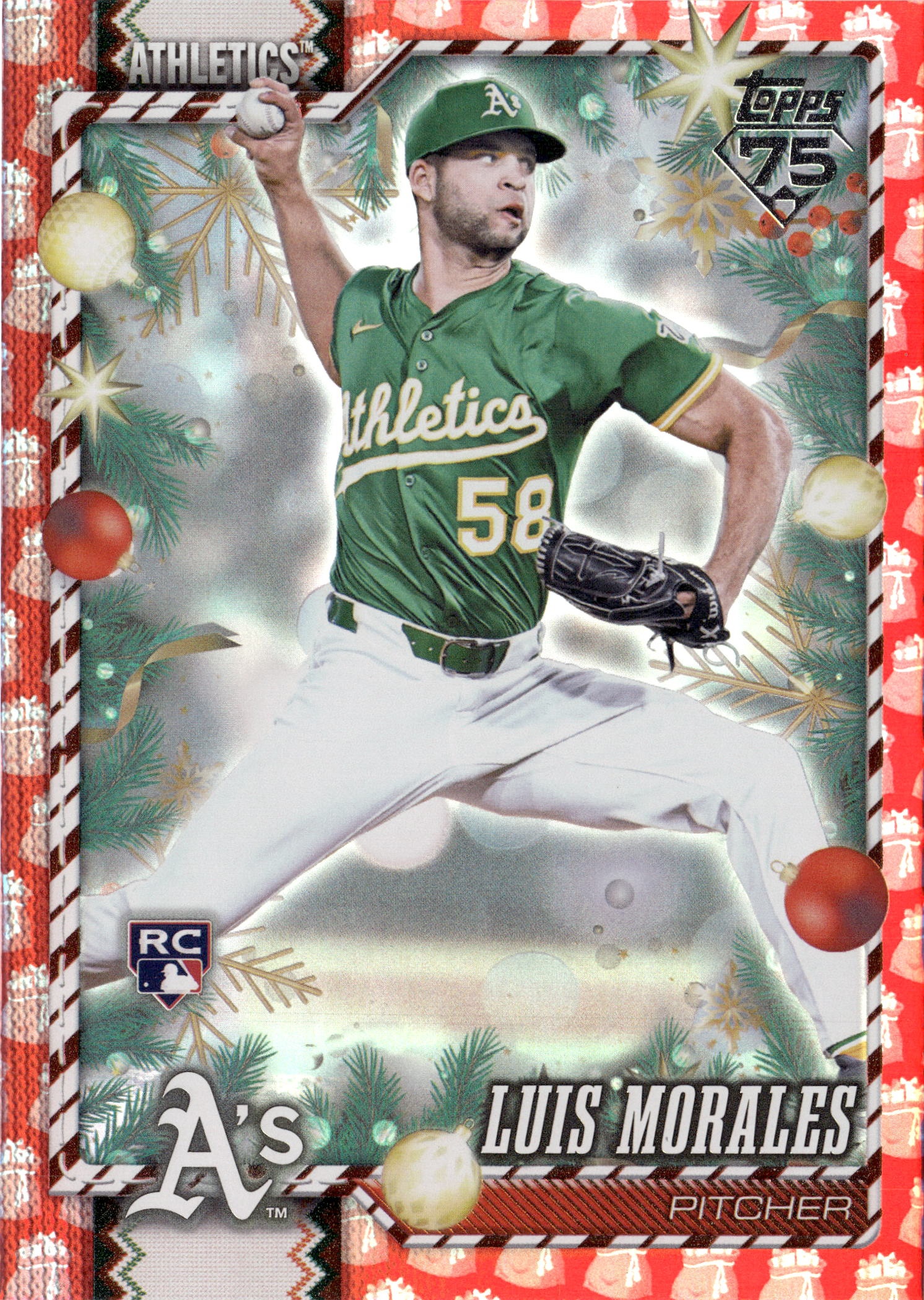 2026 Topps Holiday Luis Morales graded slab