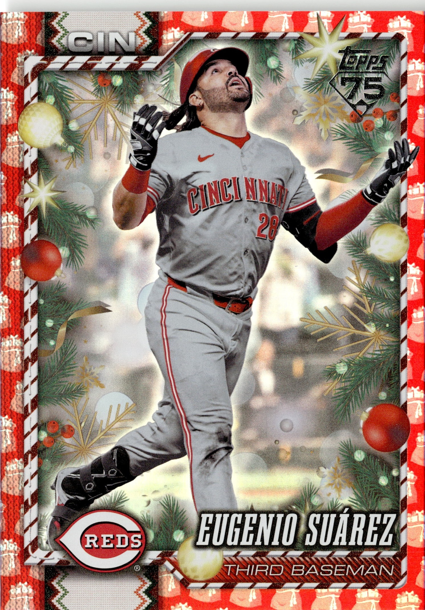 2026 Topps Holiday Eugenio Suárez graded slab