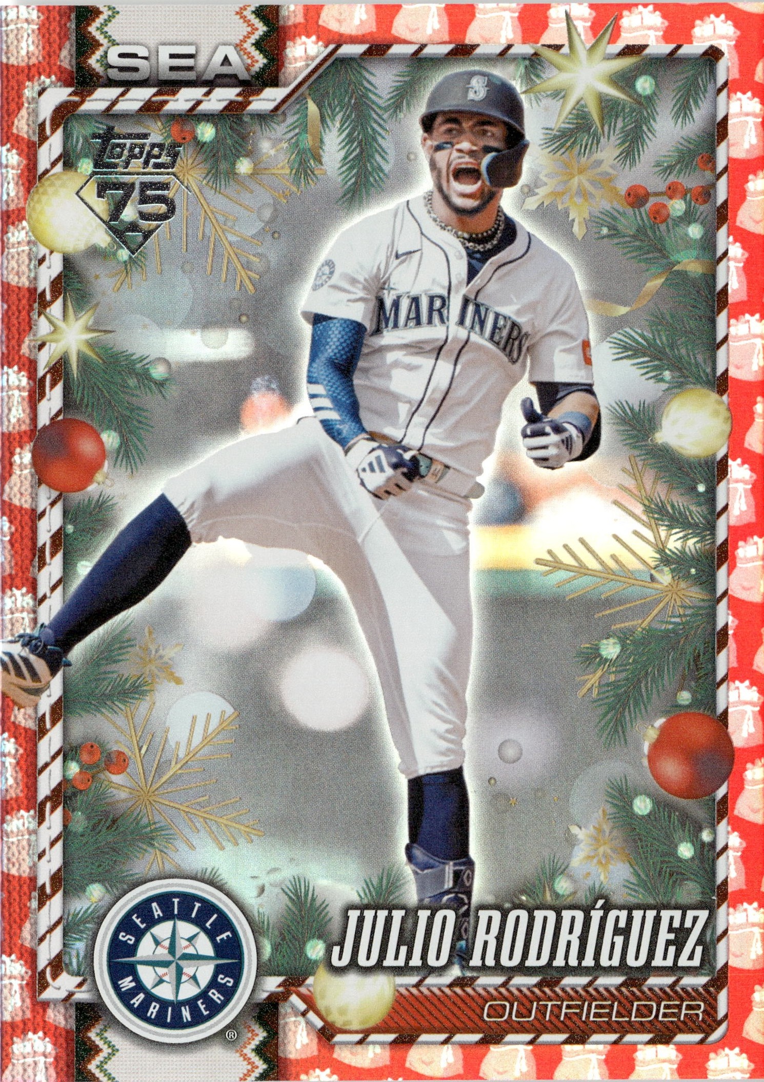 2026 Topps Holiday Julio Rodríguez graded slab