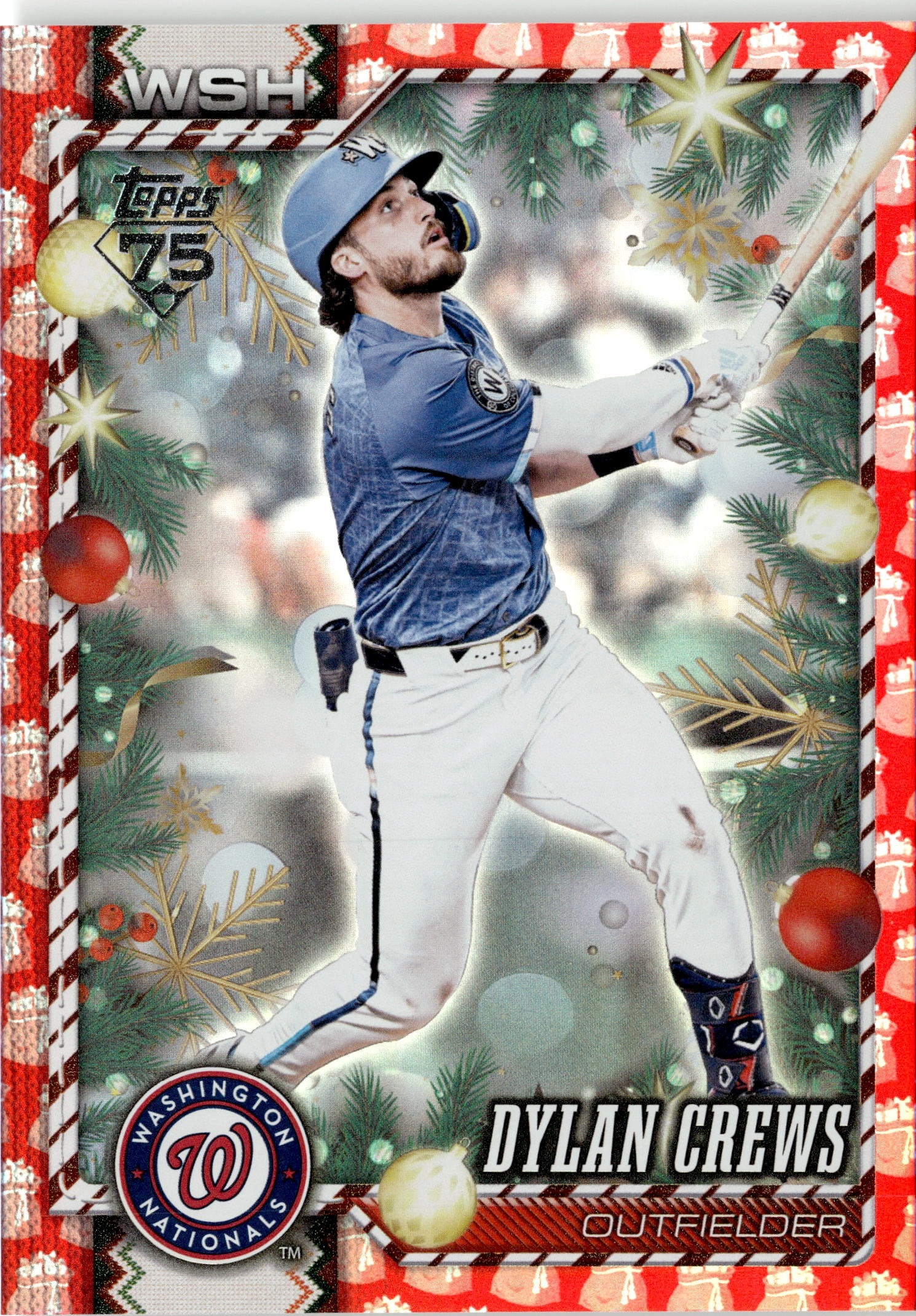 2026 Topps Holiday Dylan Crews graded slab