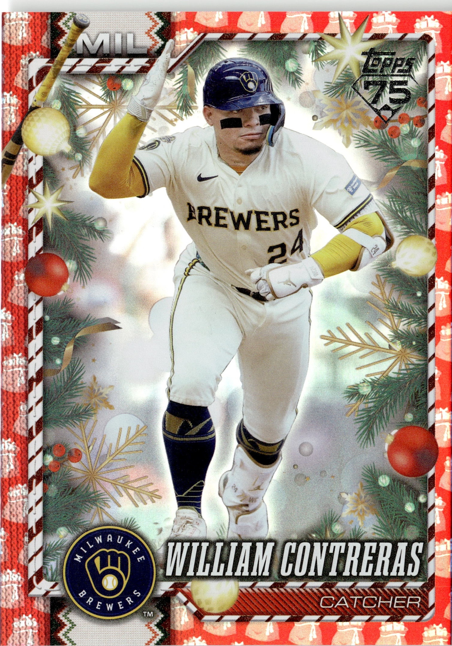 2026 Topps Holiday William Contreras graded slab