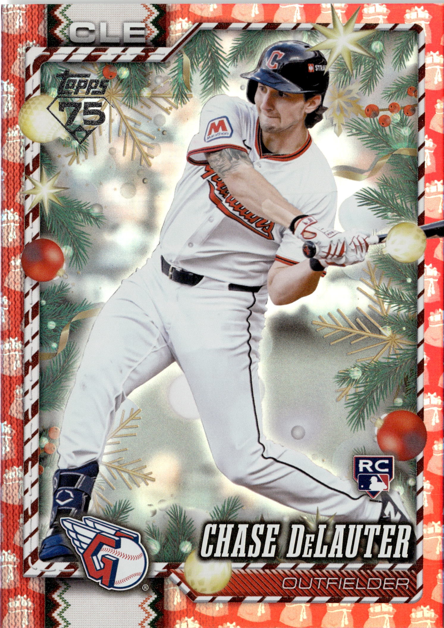 2026 Topps Holiday Chase Delauter graded slab