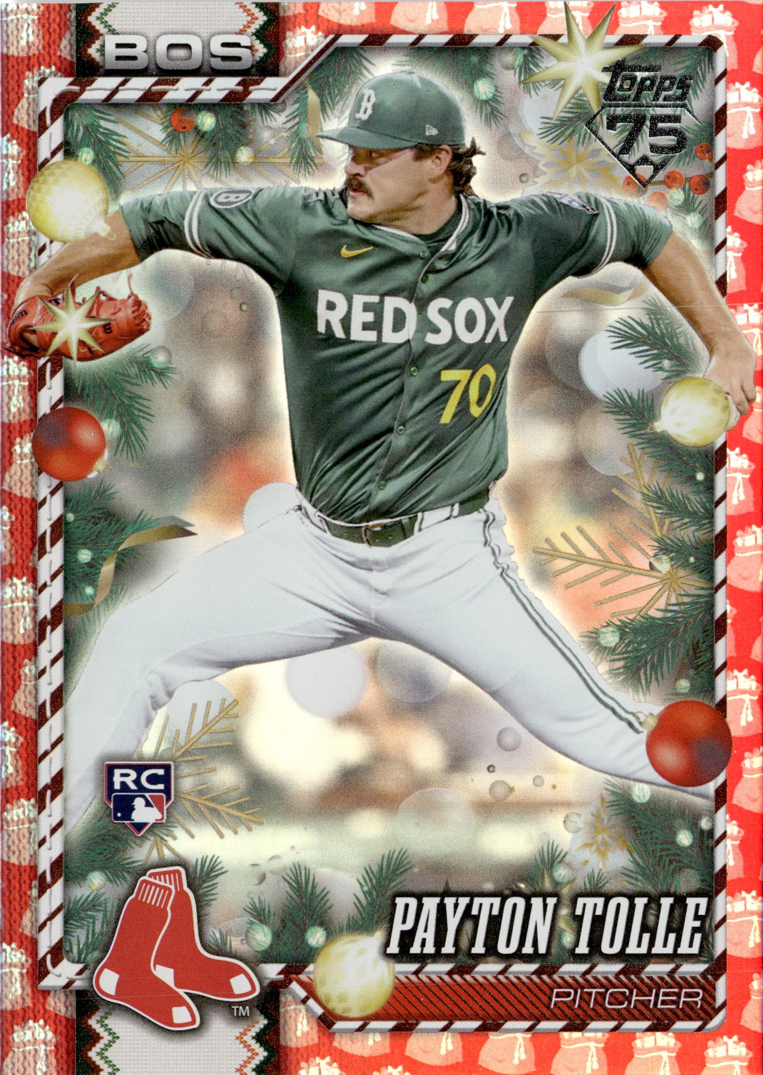 2026 Topps Holiday Payton Tolle graded slab