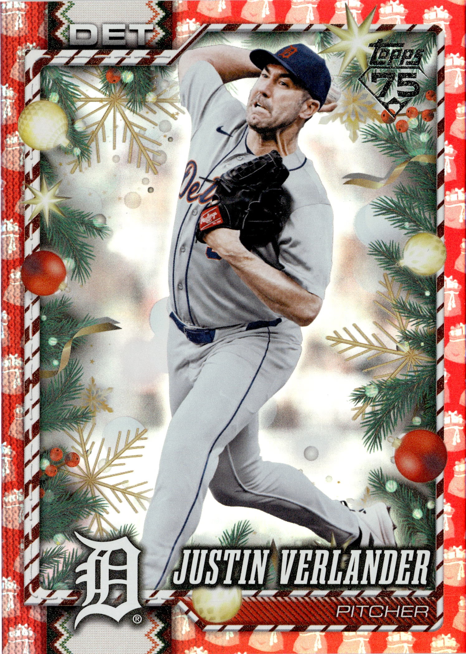 2026 Topps Holiday Justin Verlander graded slab