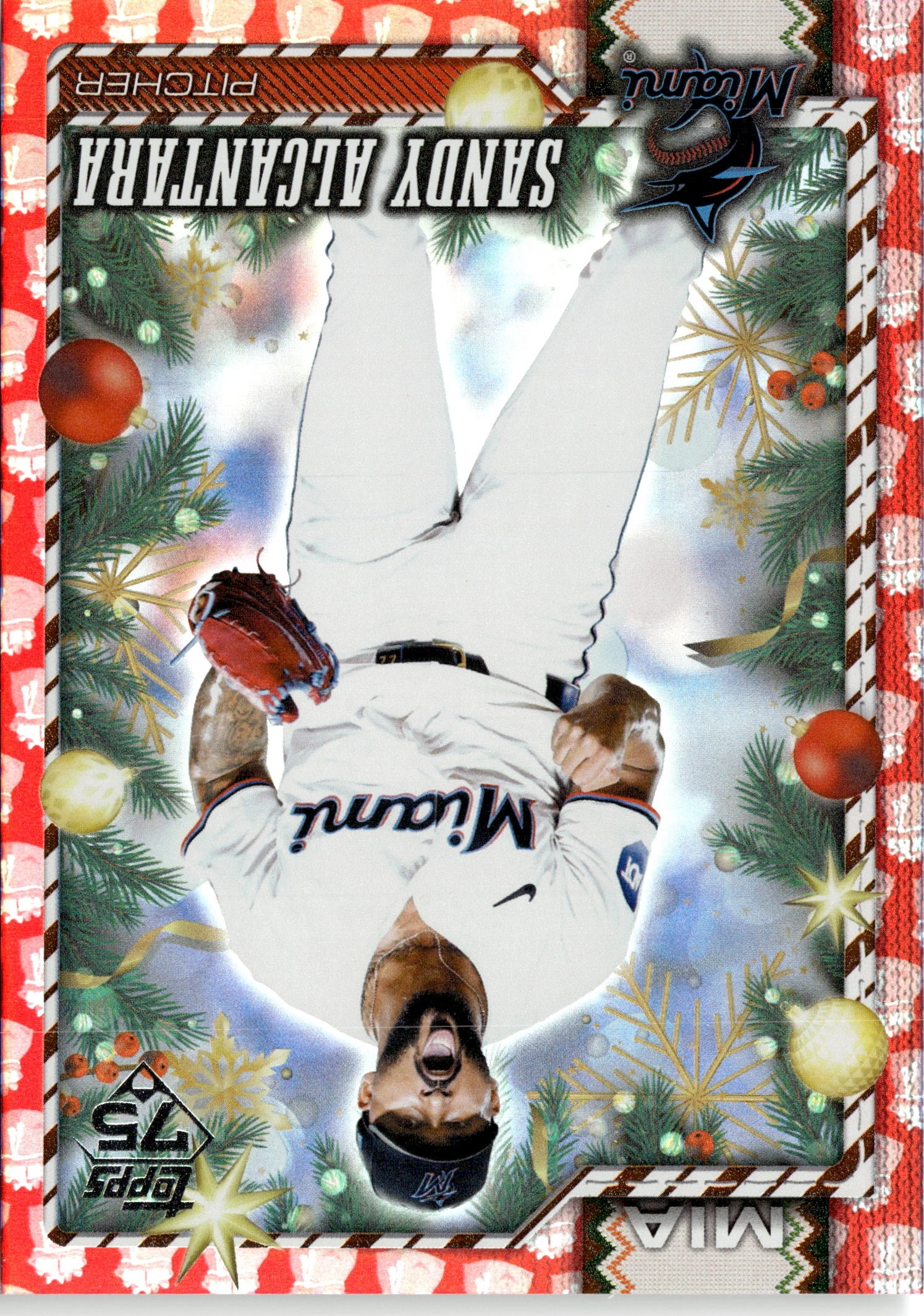 2026 Topps Holiday Sandy Alcantara graded slab