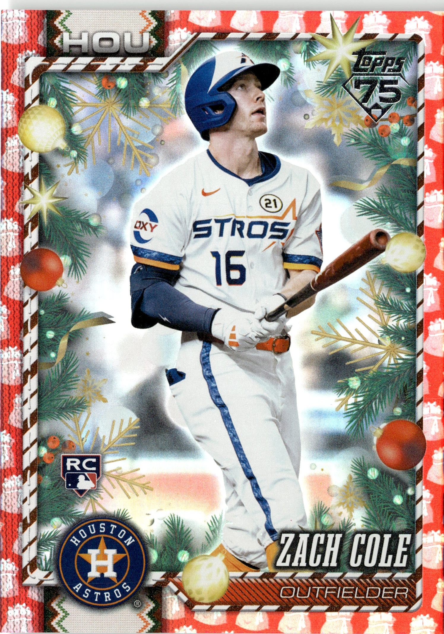 2026 Topps Holiday Zach Cole graded slab