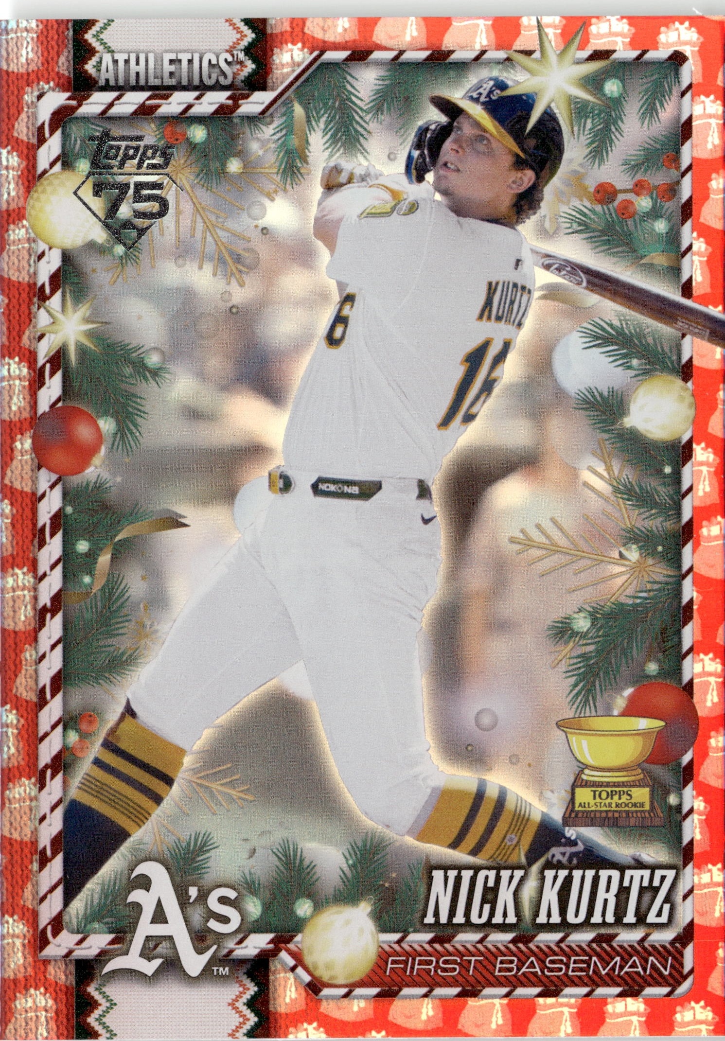 2026 Topps Holiday Nick Kurtz graded slab