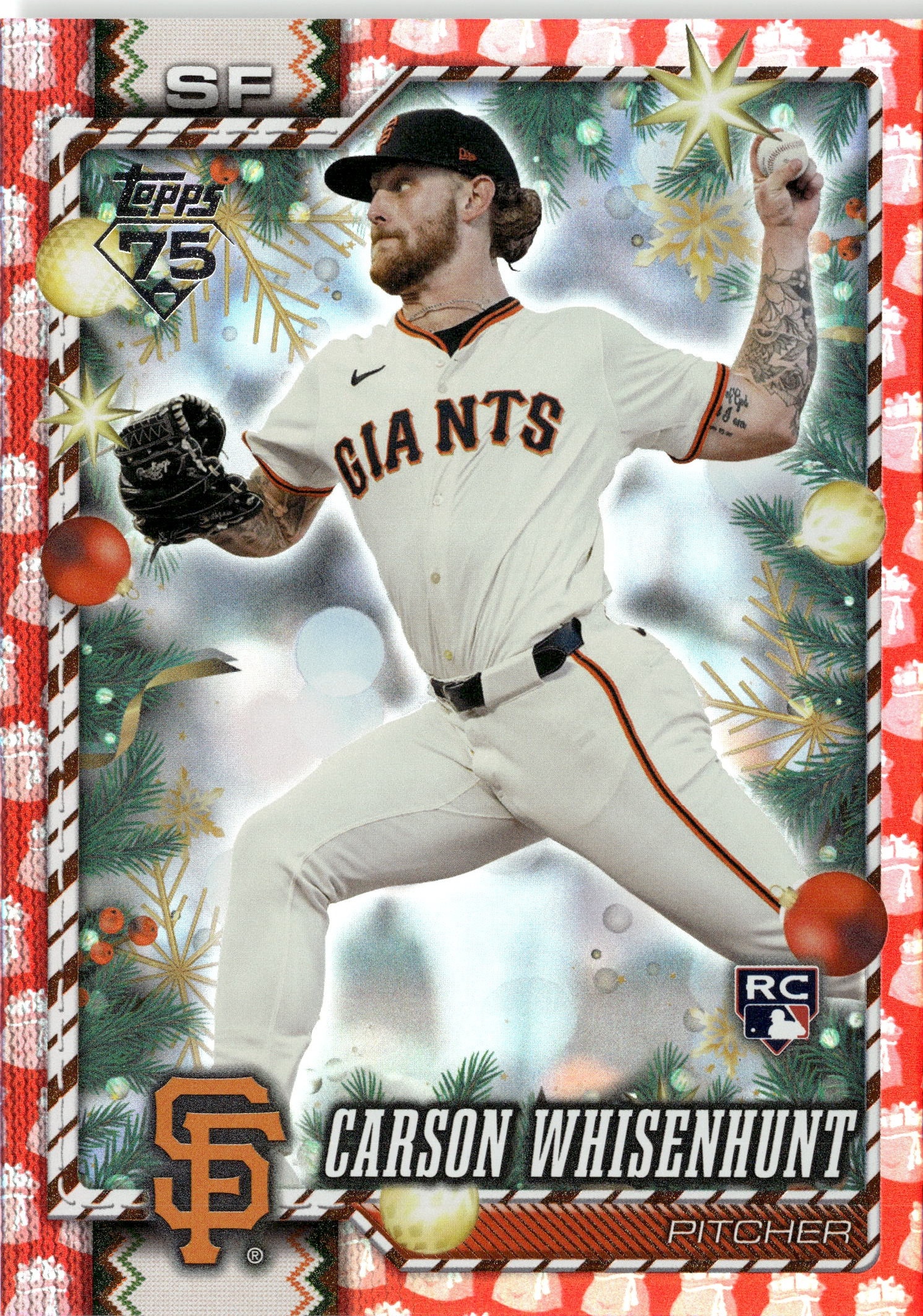 2026 Topps Holiday Carson Whisenhunt graded slab