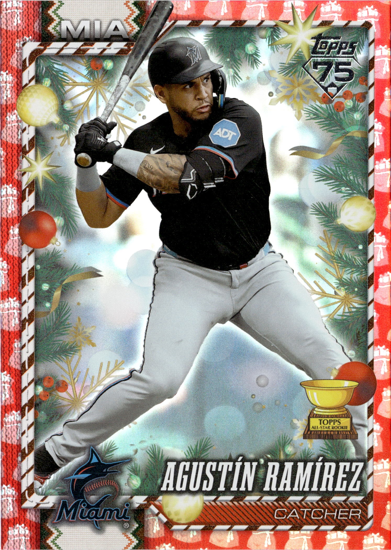 2026 Topps Holiday Agustín Ramírez graded slab